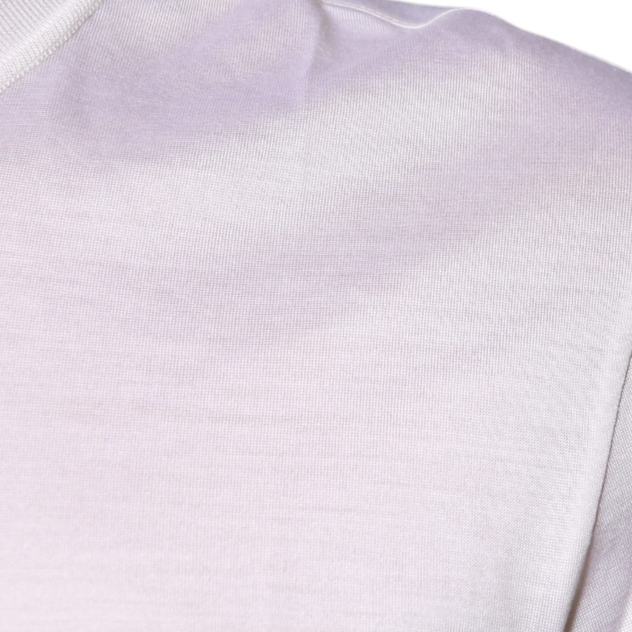 Dolce & Gabbana White Silk Crew Neck Men Pullover Sweater