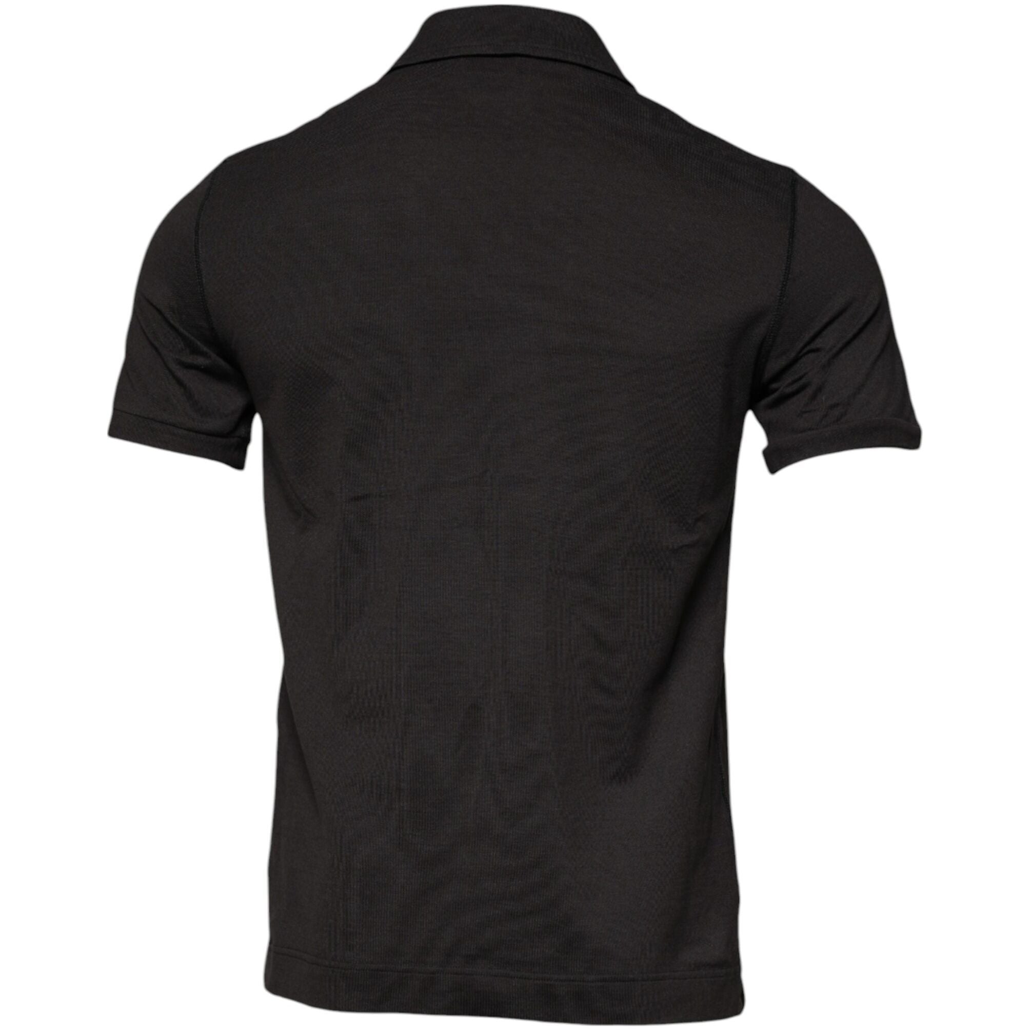 Dolce & Gabbana Dark Gray Collared Short Sleeves Polo T-shirt