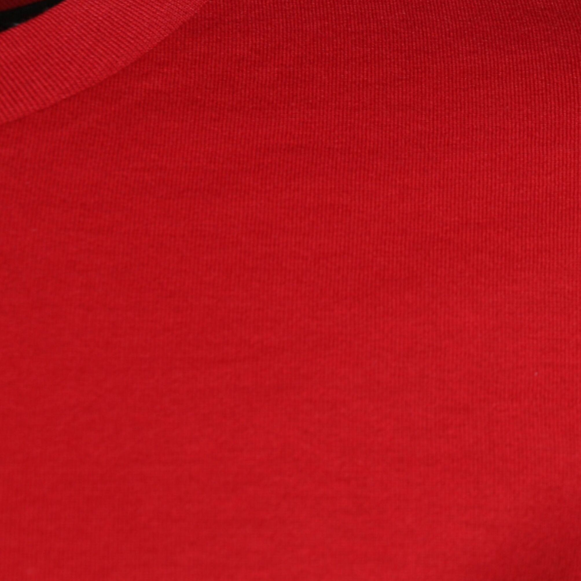 Dolce & Gabbana Red Logo Print Cotton Crew Neck T-shirt