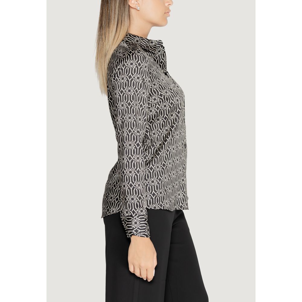 Rinascimento Black Polyester Blouse