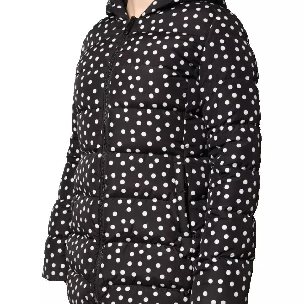 Dolce & Gabbana Black Polyester Hooded Reversible Jacket