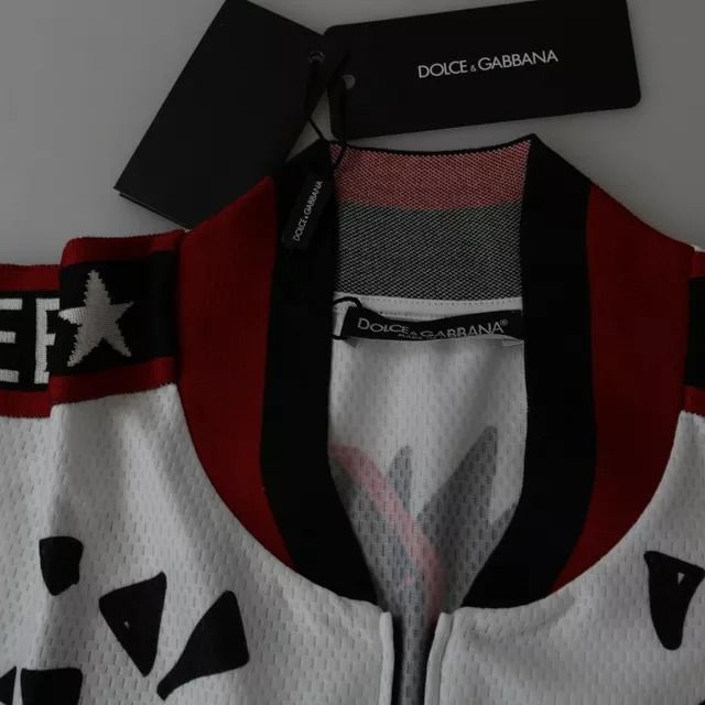 Dolce & Gabbana White King Panda Polyester T-shirt Top