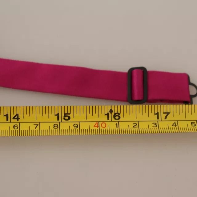 Dolce & Gabbana Pink Silk Adjustable Neck Bow Tie Men
