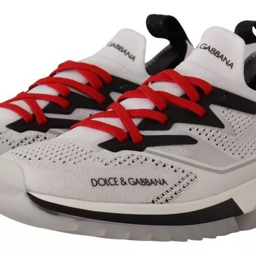 Dolce & Gabbana White SORRENTO Sport Stretch Men Shoes Sneakers