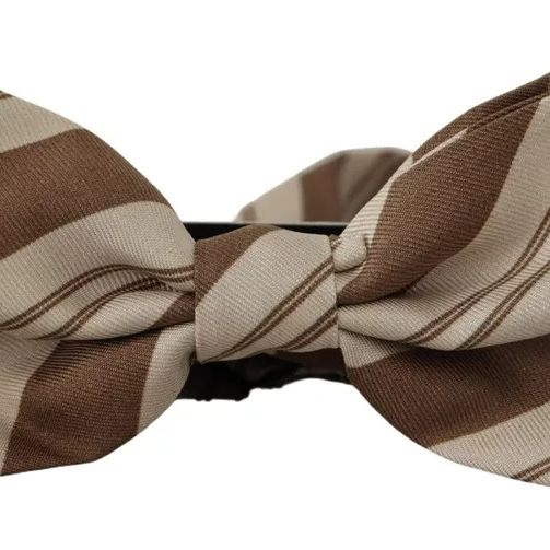 Dolce & Gabbana Multicolor Patterned Adjustable Neck Bow Tie Men