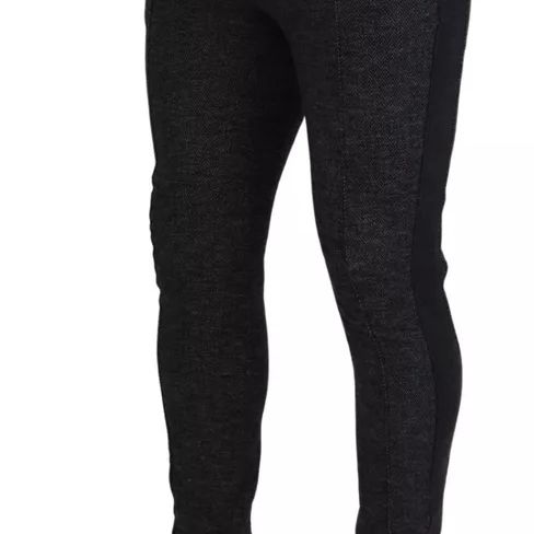 Dolce & Gabbana Gray Chevron Viscose Skinny Pants