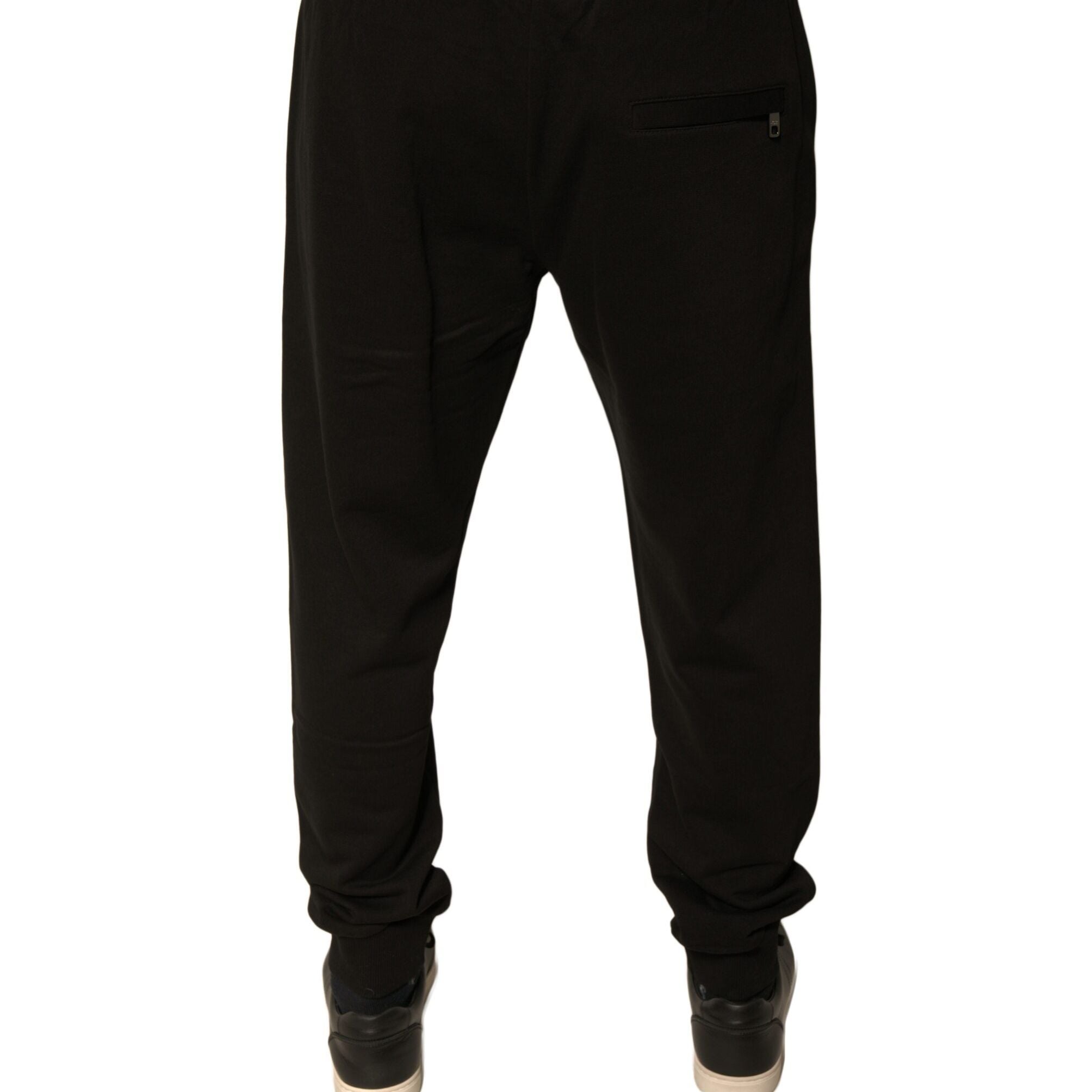Dolce & Gabbana Black Cotton Jogger Men Sweatpants Pants