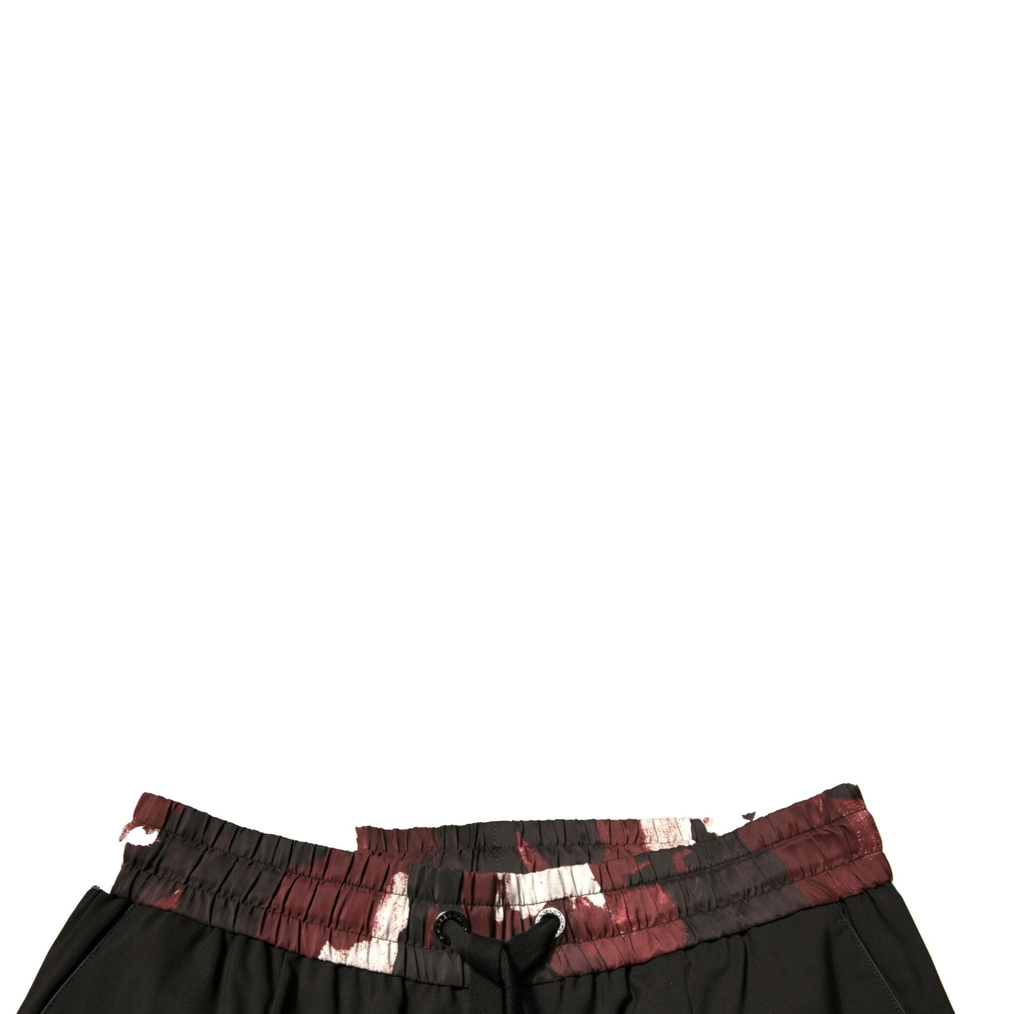 Dolce & Gabbana Black Camouflage Wool Jogger Sweatpants Pants