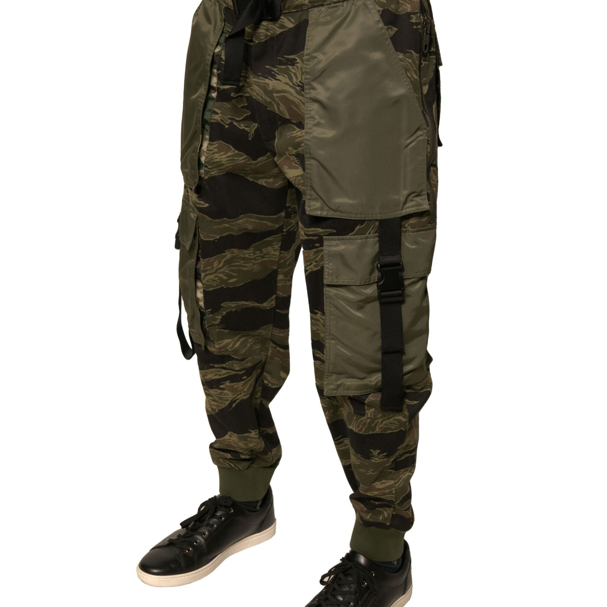 Dolce & Gabbana Green Cotton Jogger Cargo Pants