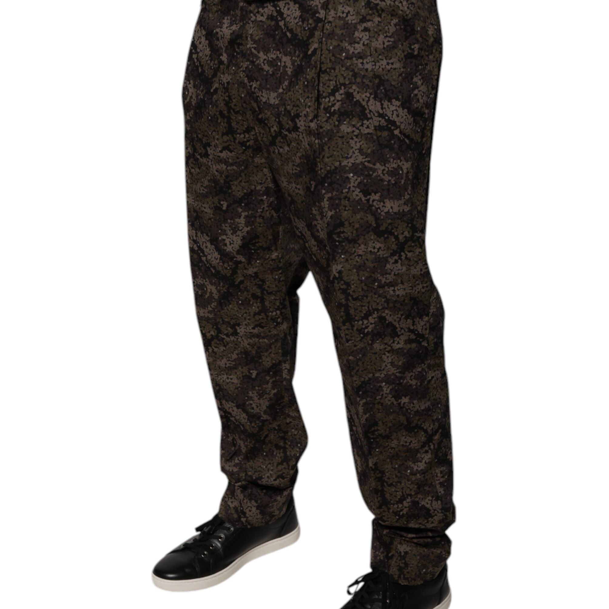Dolce & Gabbana Multicolor Camouflage Men Dress Pants