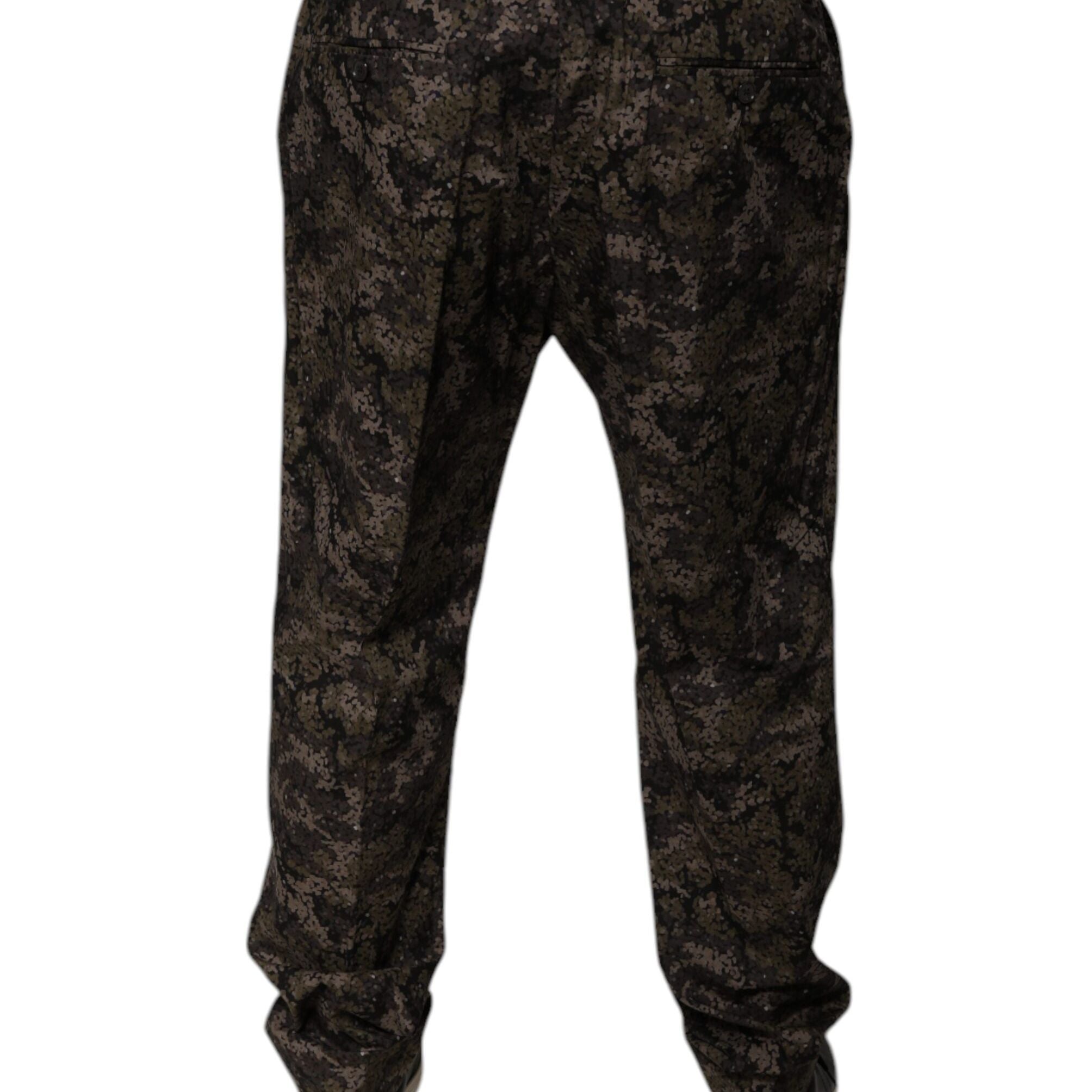 Dolce & Gabbana Multicolor Camouflage Men Dress Pants