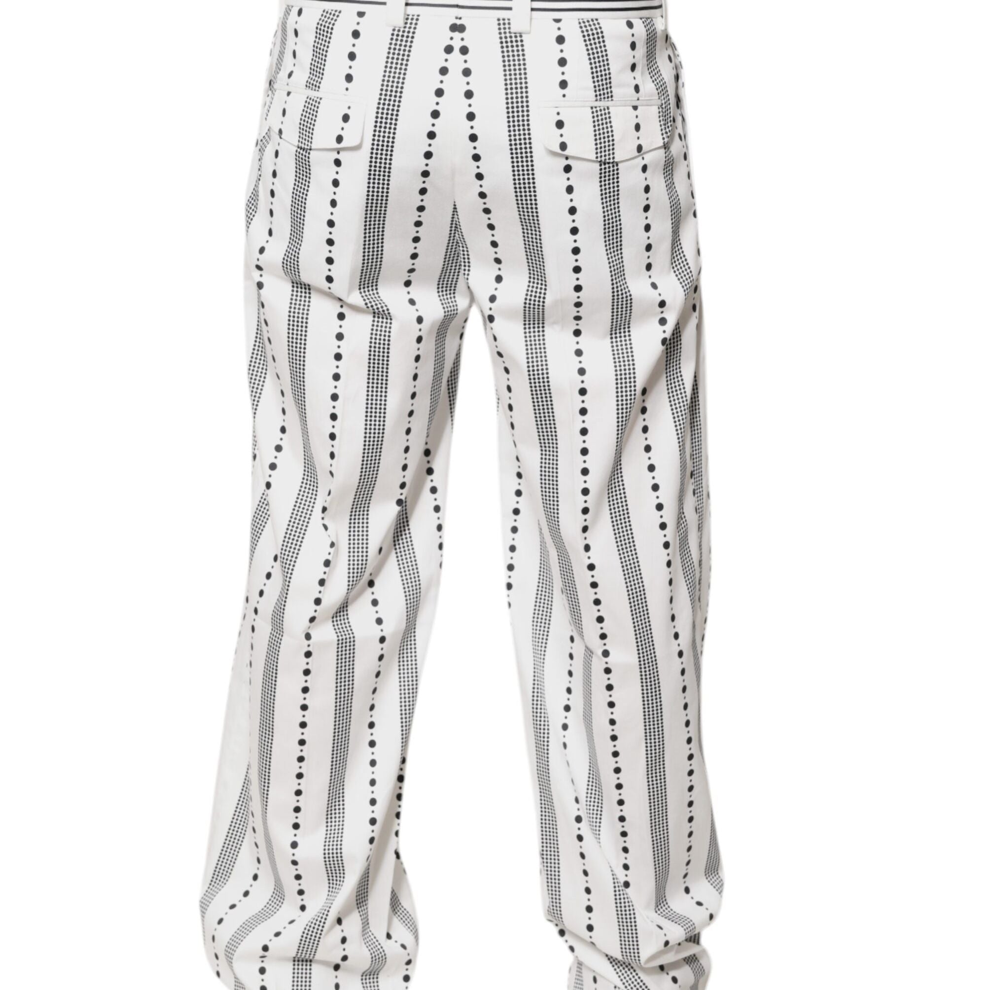 Dolce & Gabbana White Straight Formal Dress Pants