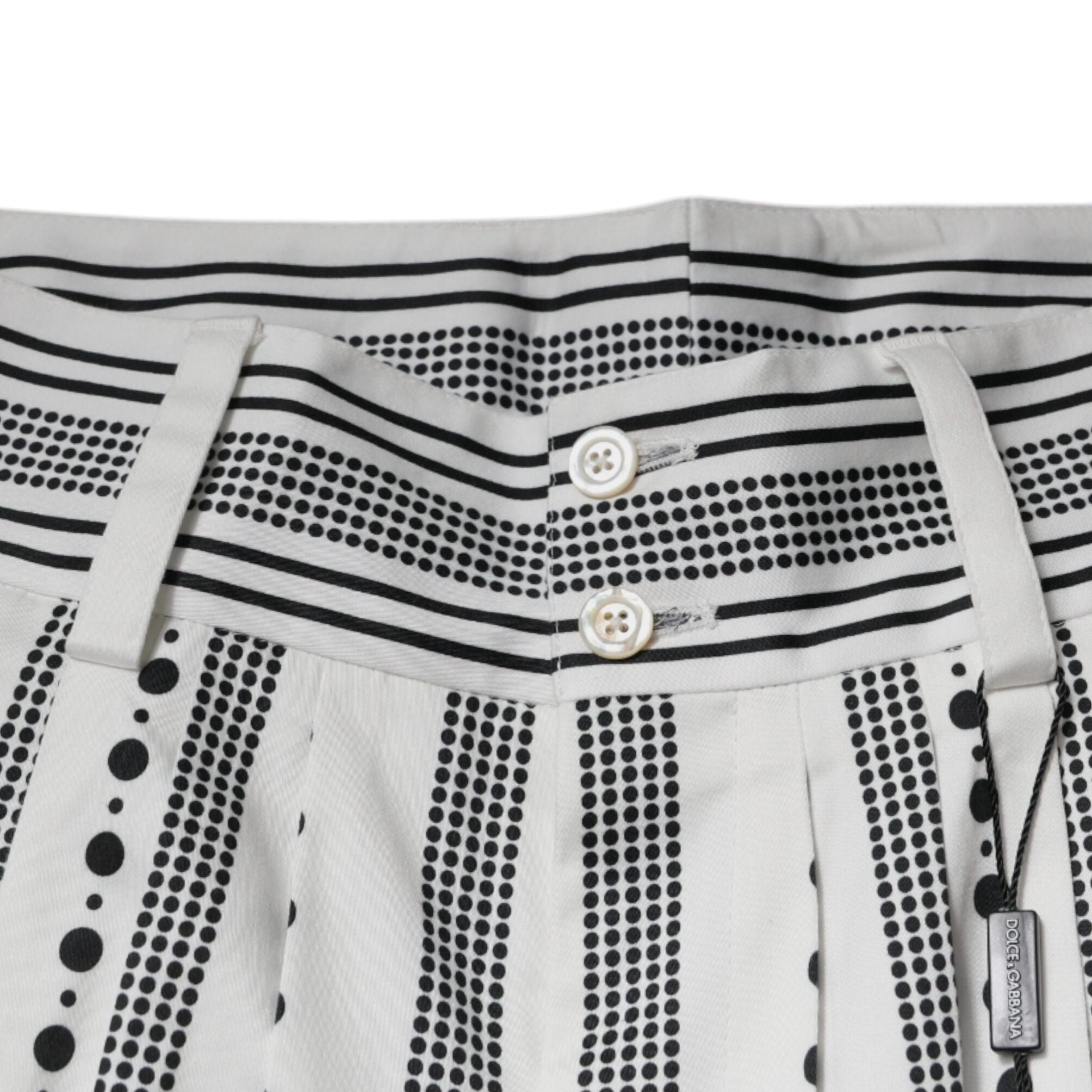 Dolce & Gabbana White Straight Formal Dress Pants