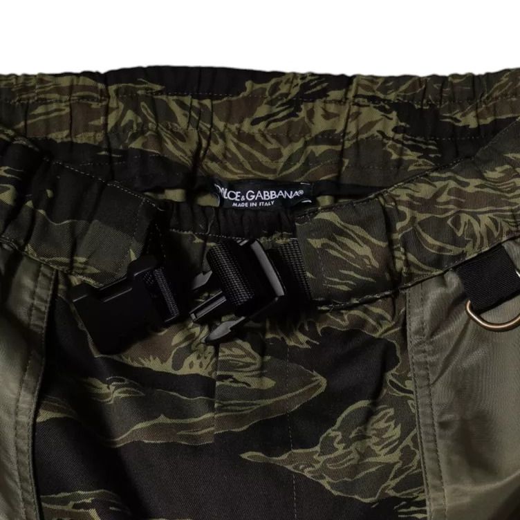 Dolce & Gabbana Green Cotton Jogger Cargo Pants