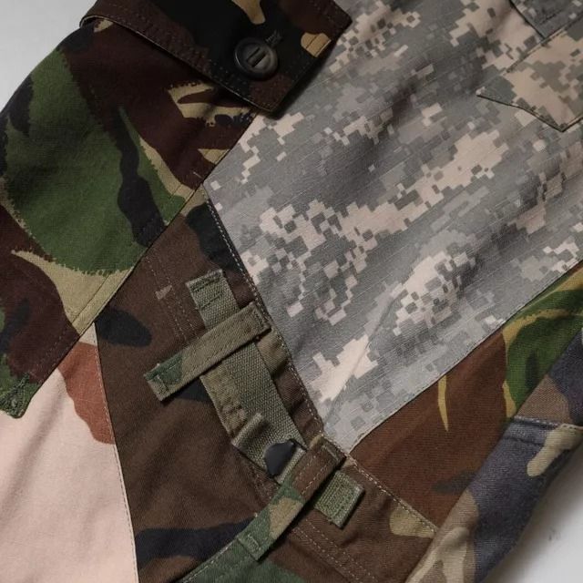 Dolce & Gabbana Multicolor Patchwork Camouflage Cargo Pants