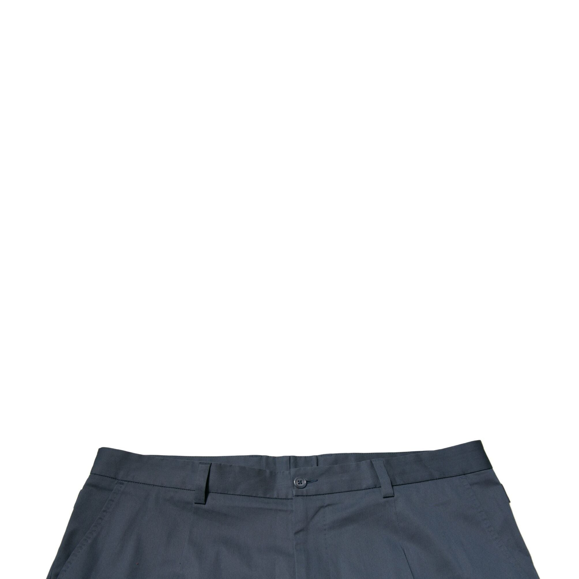 Dolce & Gabbana Blue Cotton Men Skinny Dress Pants