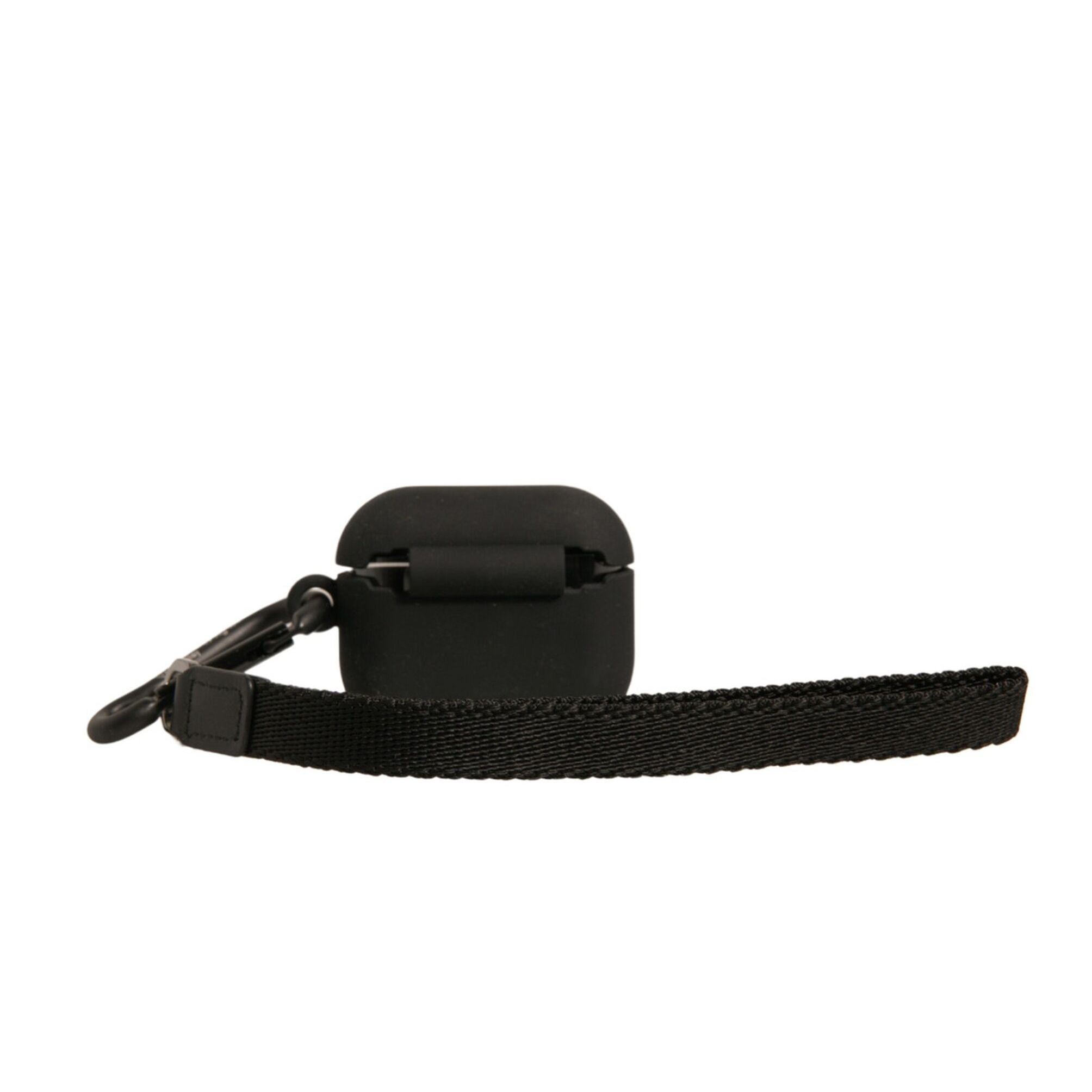 Dolce & Gabbana Black Silicone Rubber Logo Embossed Airpods Case