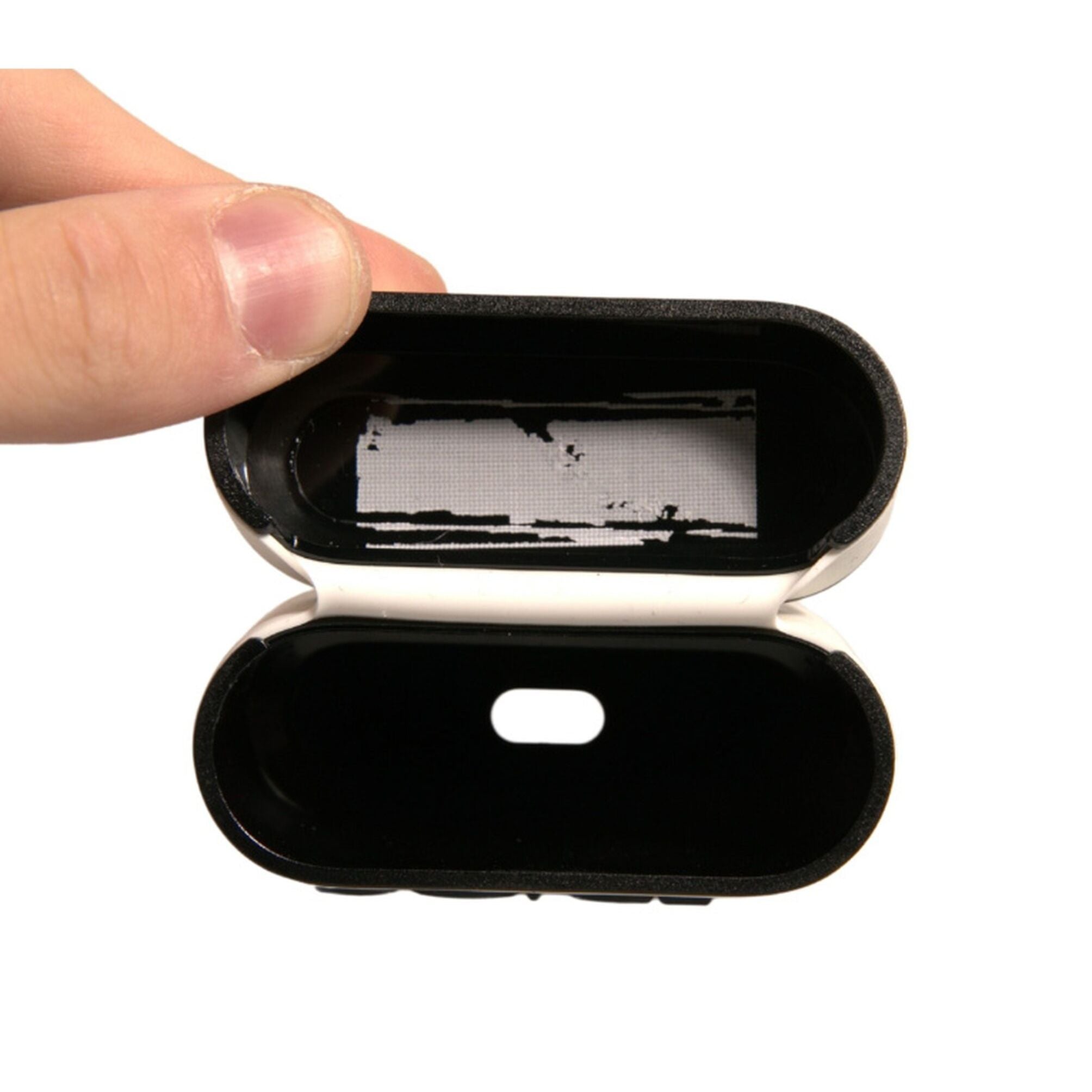 Dolce & Gabbana White PVC Embossed Logo Plaque Holder Airpods Case