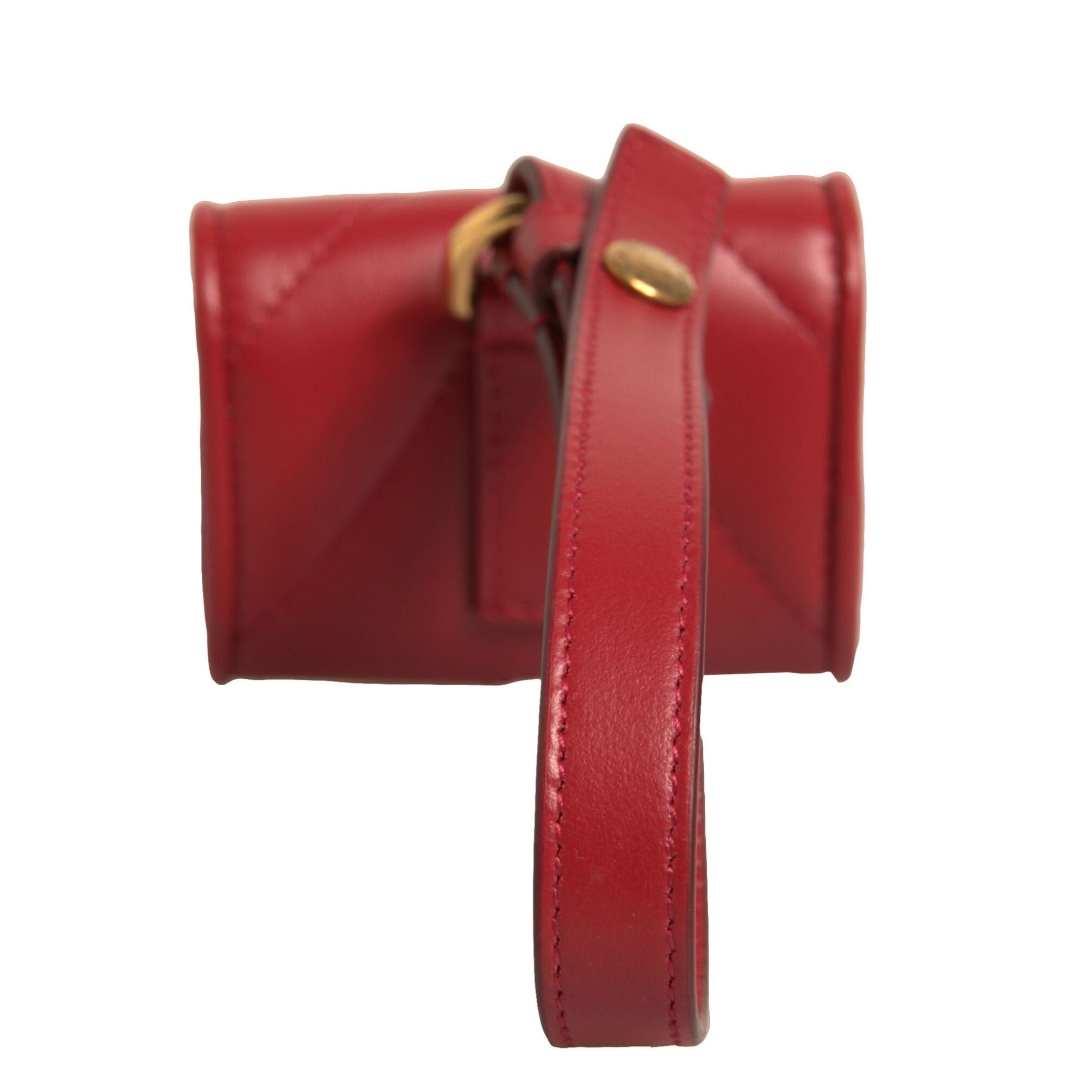 Dolce & Gabbana Black Leather Devotion Heart Strap Airpod Case
