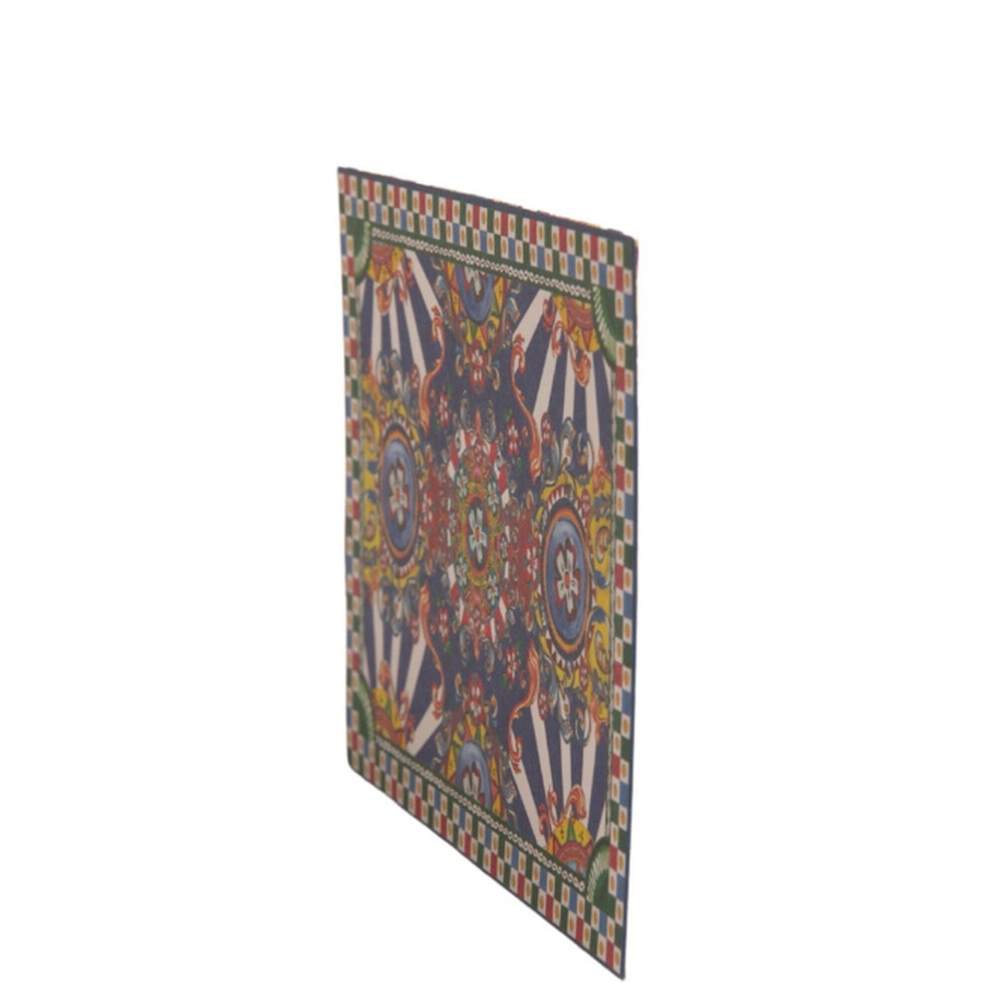Dolce & Gabbana Multicolor Carretto Siciliano Envelope Post Card Holder