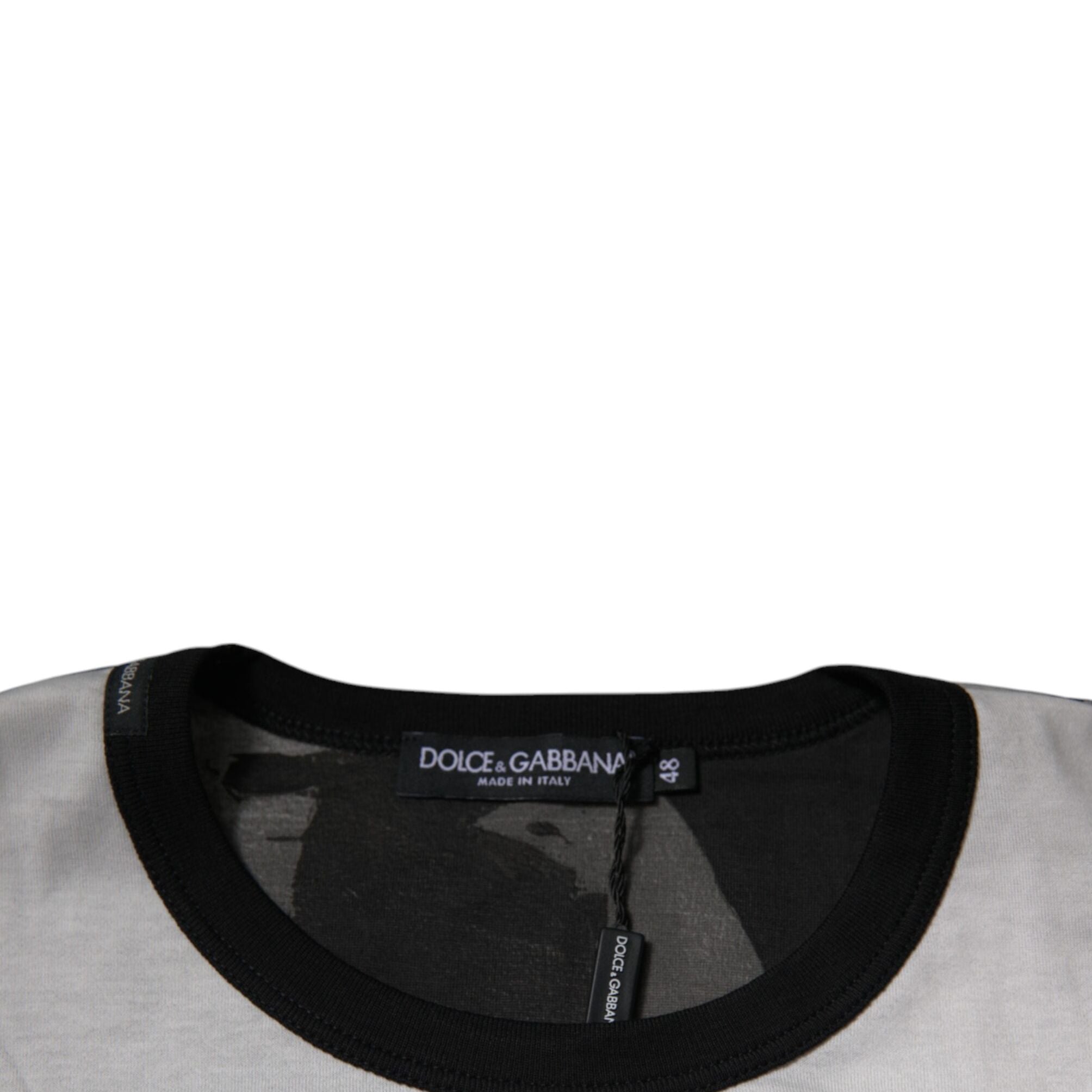 Dolce & Gabbana Multicolor Camouflage Crew Neck T-shirt