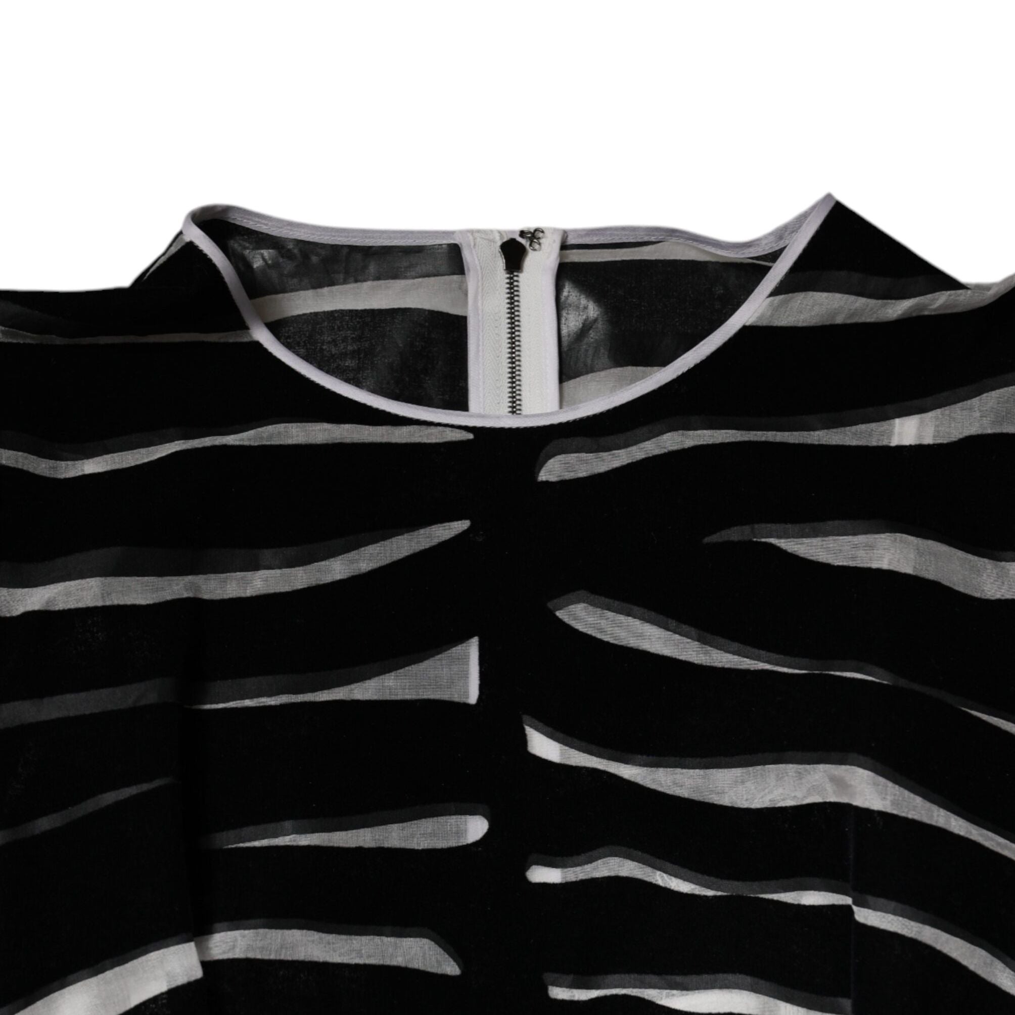 Dolce & Gabbana Black White Zebra A-line Sheath Mini Dress