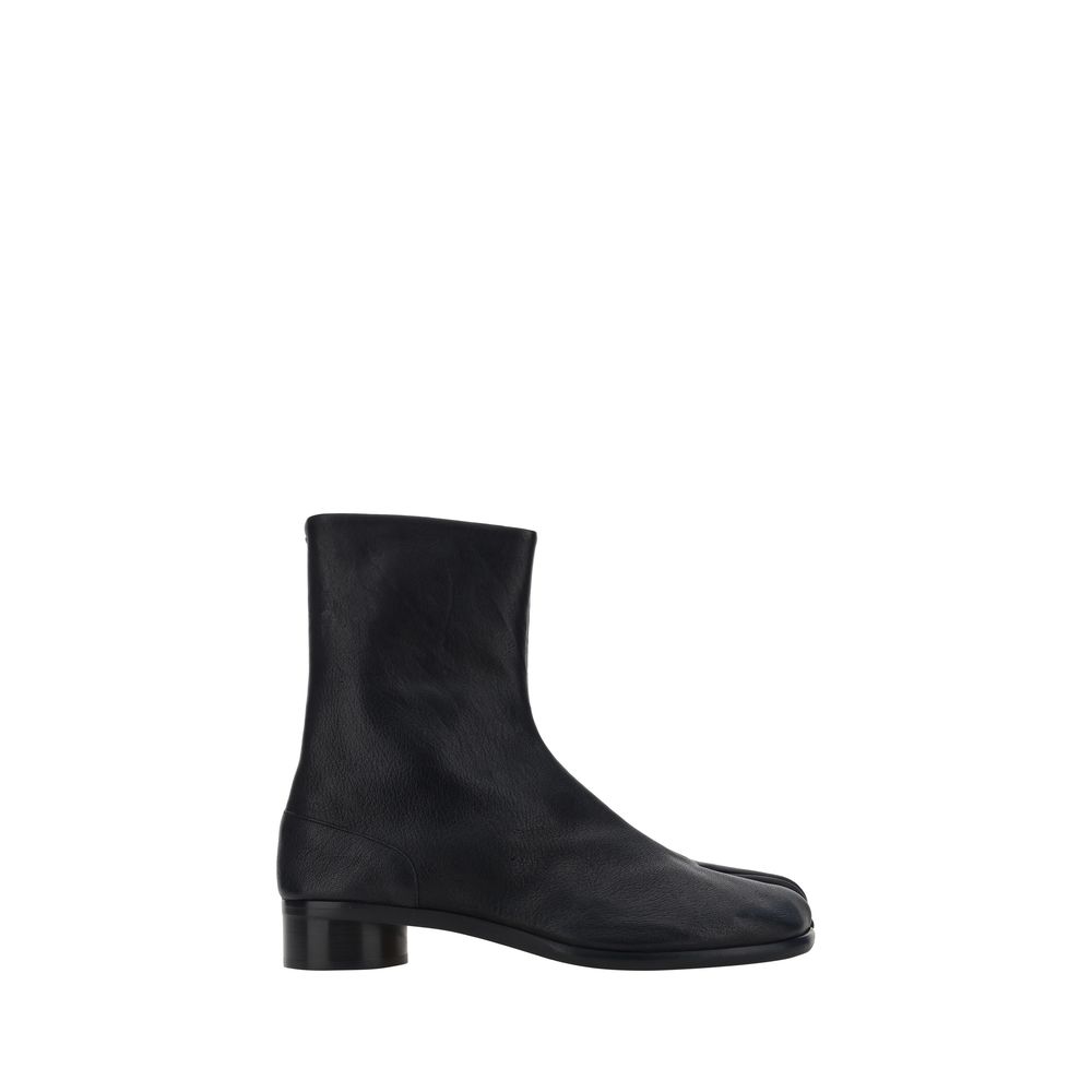 Maison Margiela Black Camel Hair  Flat Boots