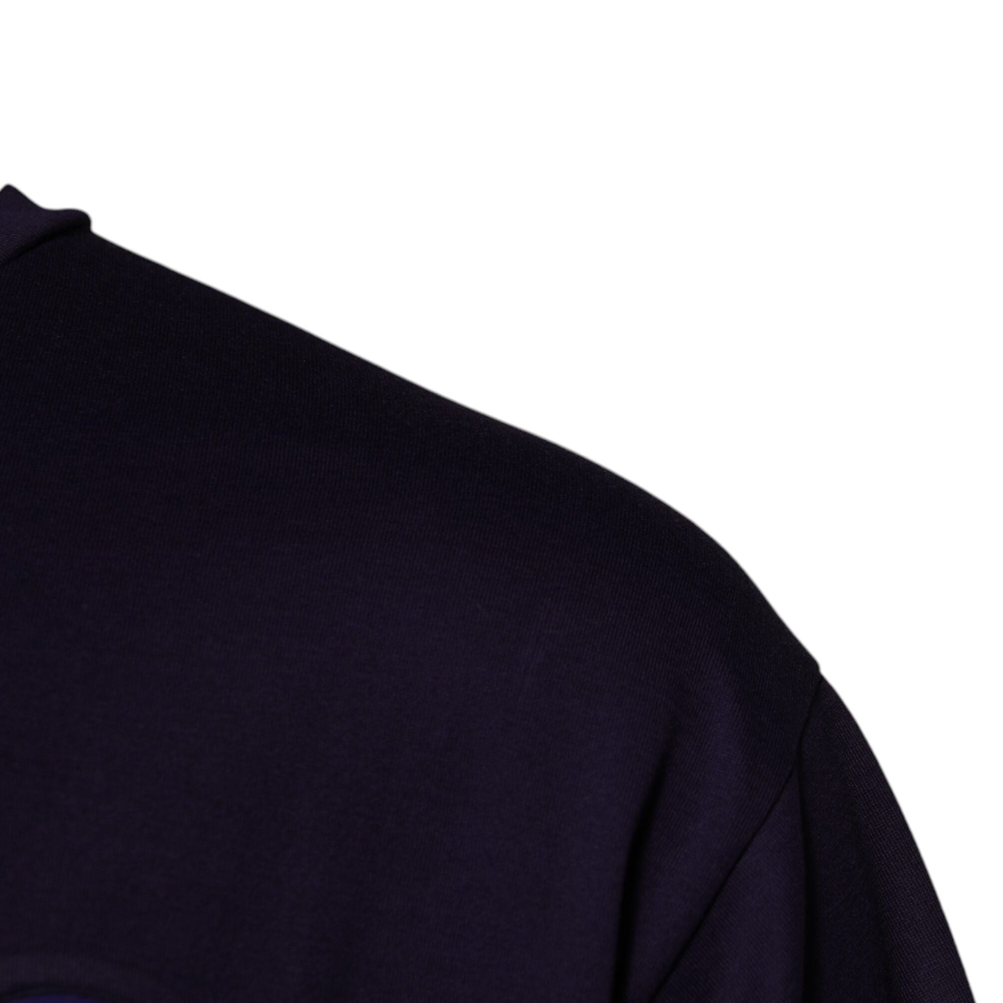 Dolce & Gabbana Navy Blue DG Logo Cotton Crew Neck T-shirt