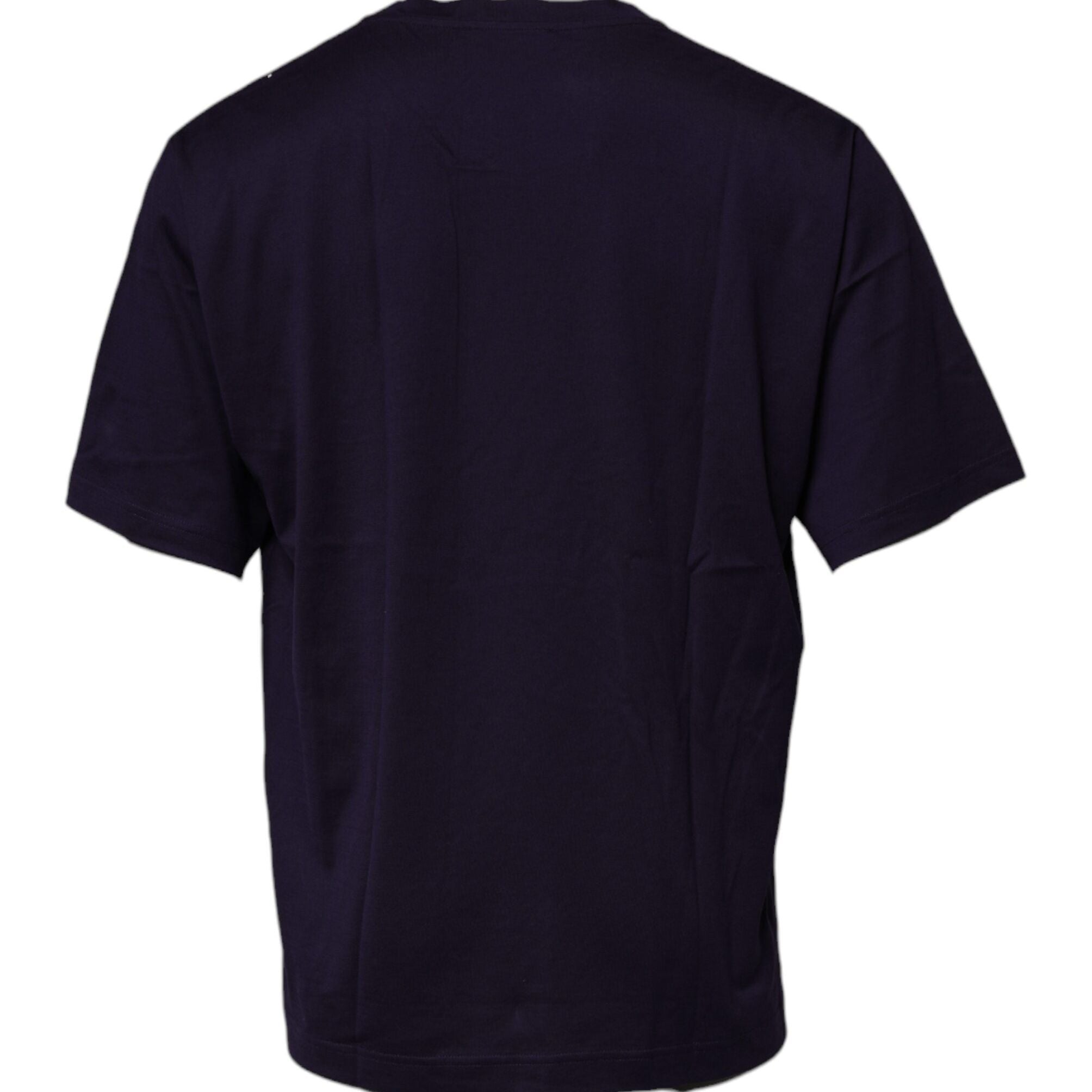 Dolce & Gabbana Navy Blue DG Logo Cotton Crew Neck T-shirt