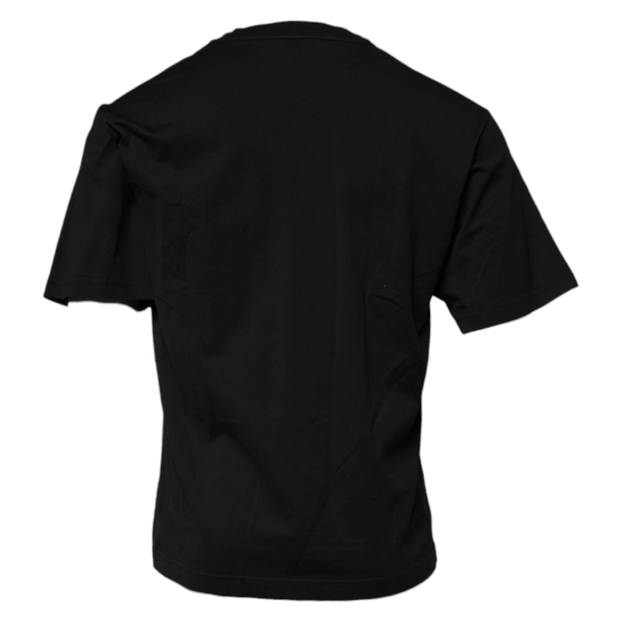 Dolce & Gabbana Black DG Logo Cotton Crew Neck T-shirt