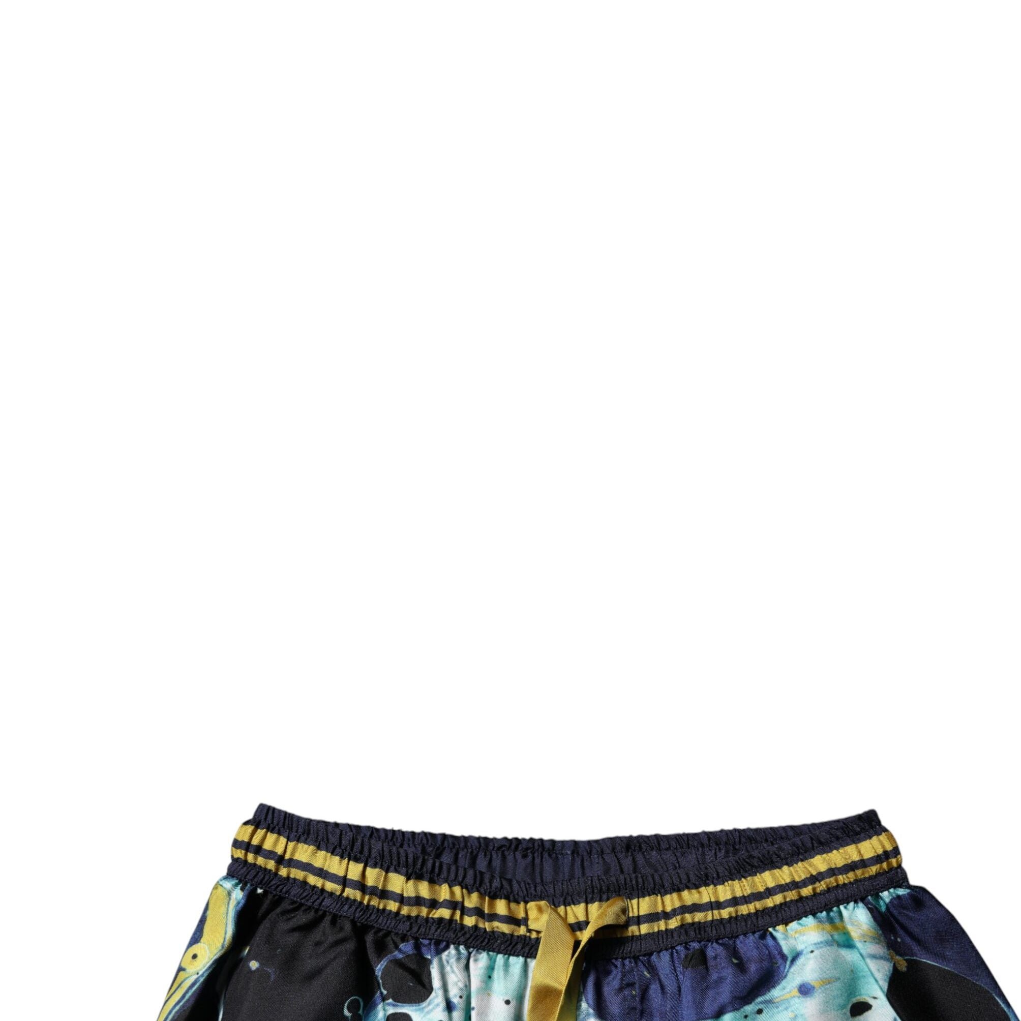 Dolce & Gabbana Multicolor Marble Print Jogger Sweatpants Pants