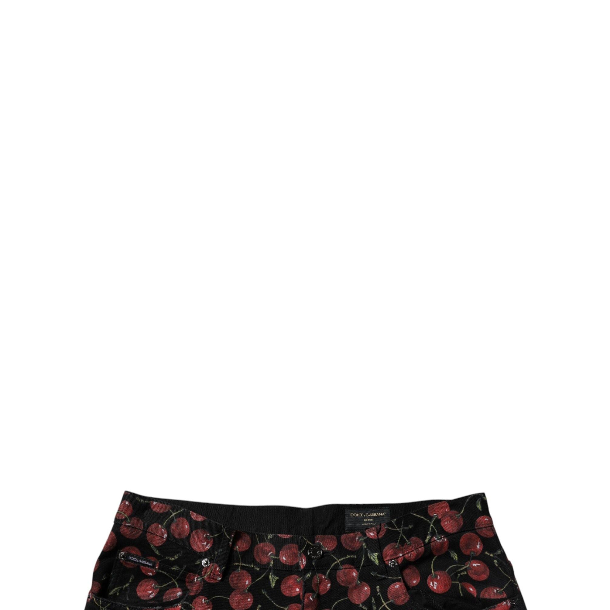 Dolce & Gabbana Black Cherry Cotton Straight Men Denim Jeans