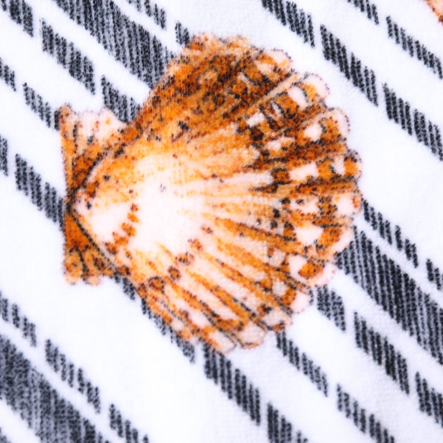 Dolce & Gabbana Multicolor Stripes Seashells Beach Towel