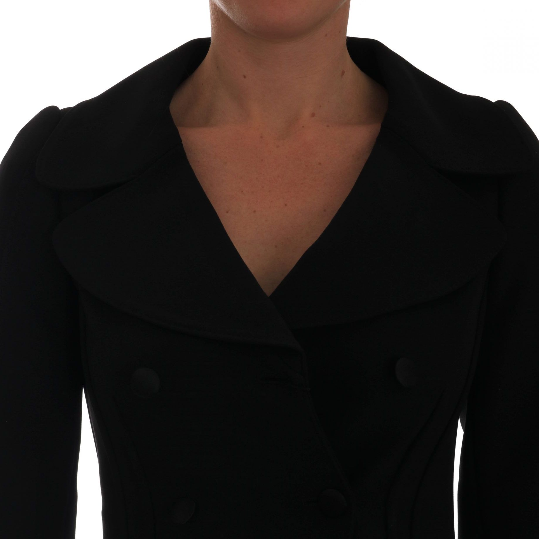Dolce & Gabbana Black Short Croped Jacket Blazer