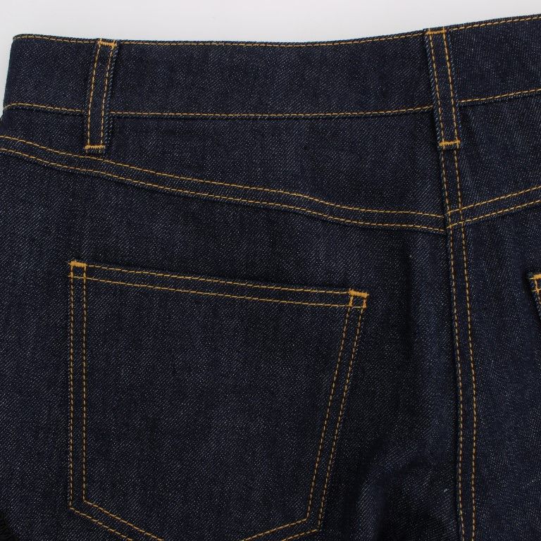 Dolce & Gabbana Blue Denim Cotton CAPRI Torero Jeans