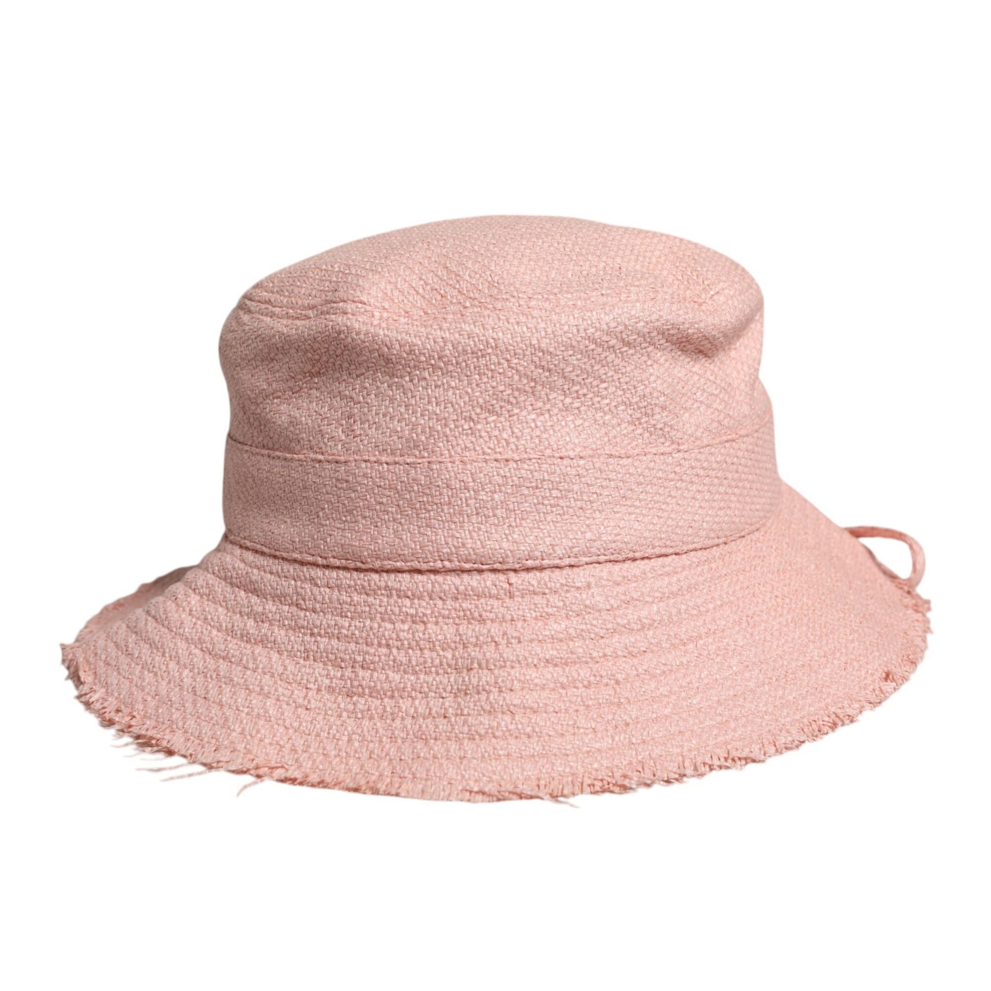 Dolce & Gabbana Pink Cotton Wide Brim Bucket Hat