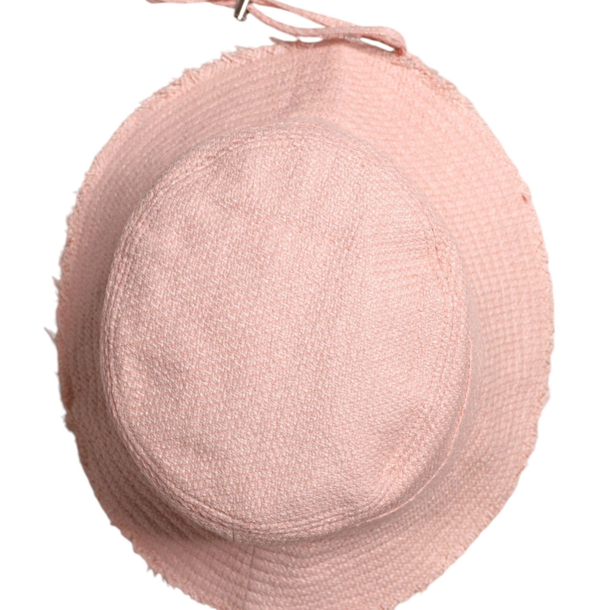 Dolce & Gabbana Pink Cotton Wide Brim Bucket Hat