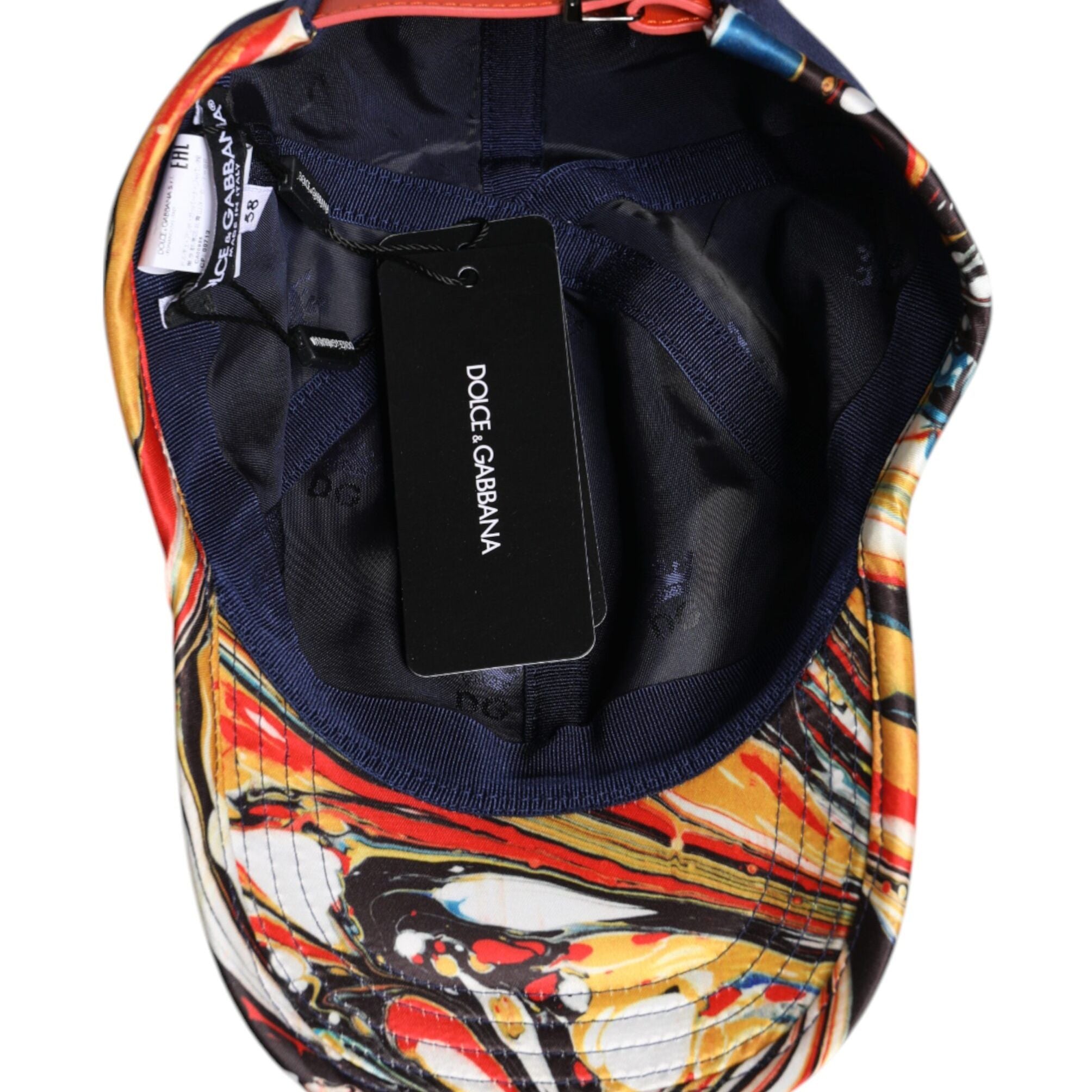 Dolce & Gabbana Blue Cotton 6 Panels Baseball Cap