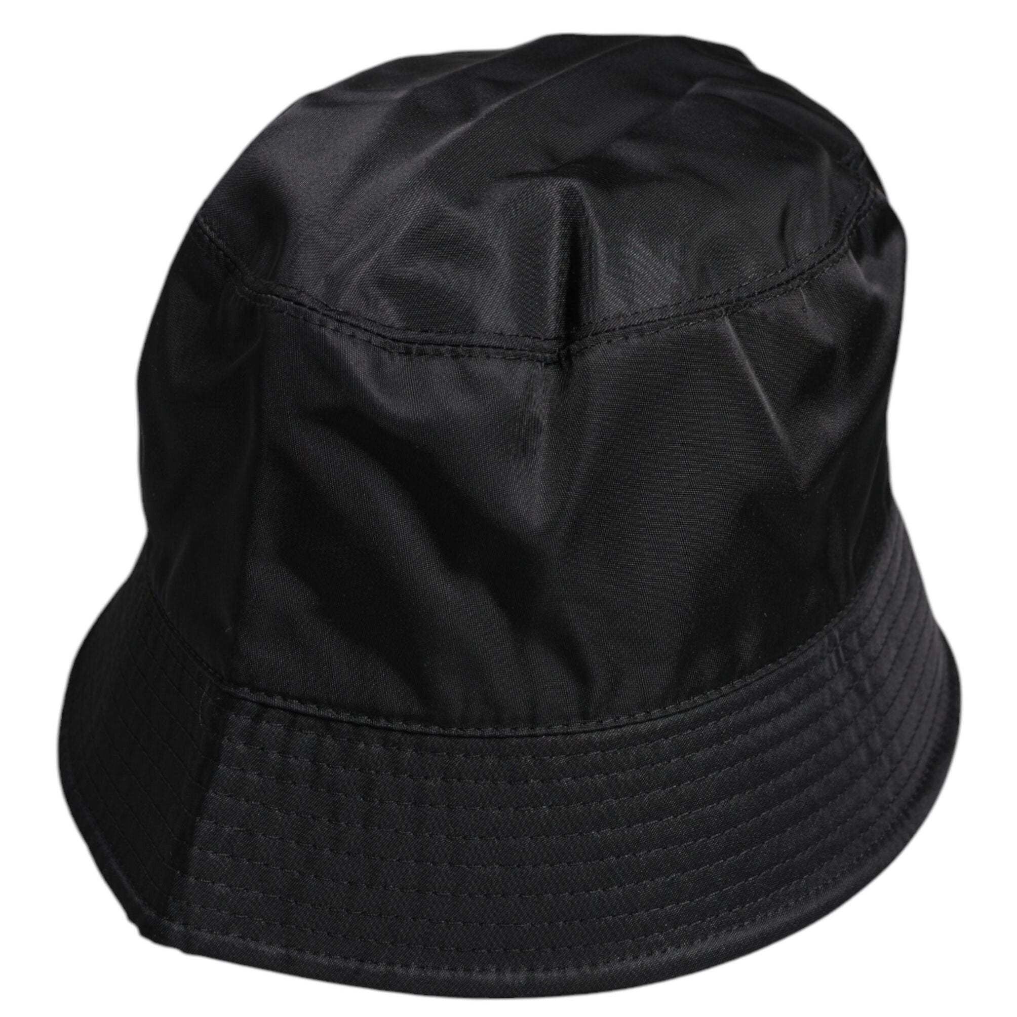 Dolce & Gabbana Black Cotton Wide Brim Bucket Hat