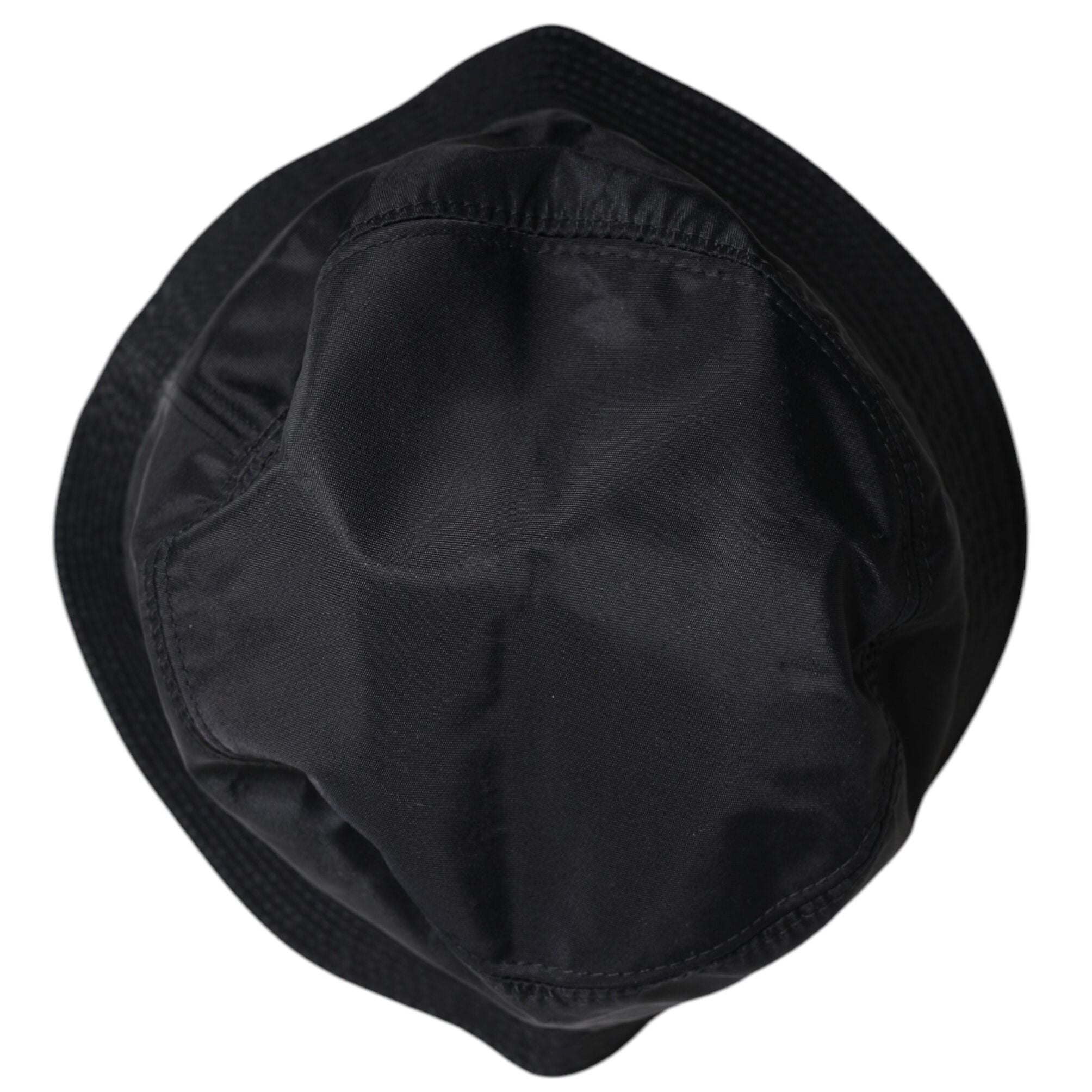 Dolce & Gabbana Black Cotton Wide Brim Bucket Hat