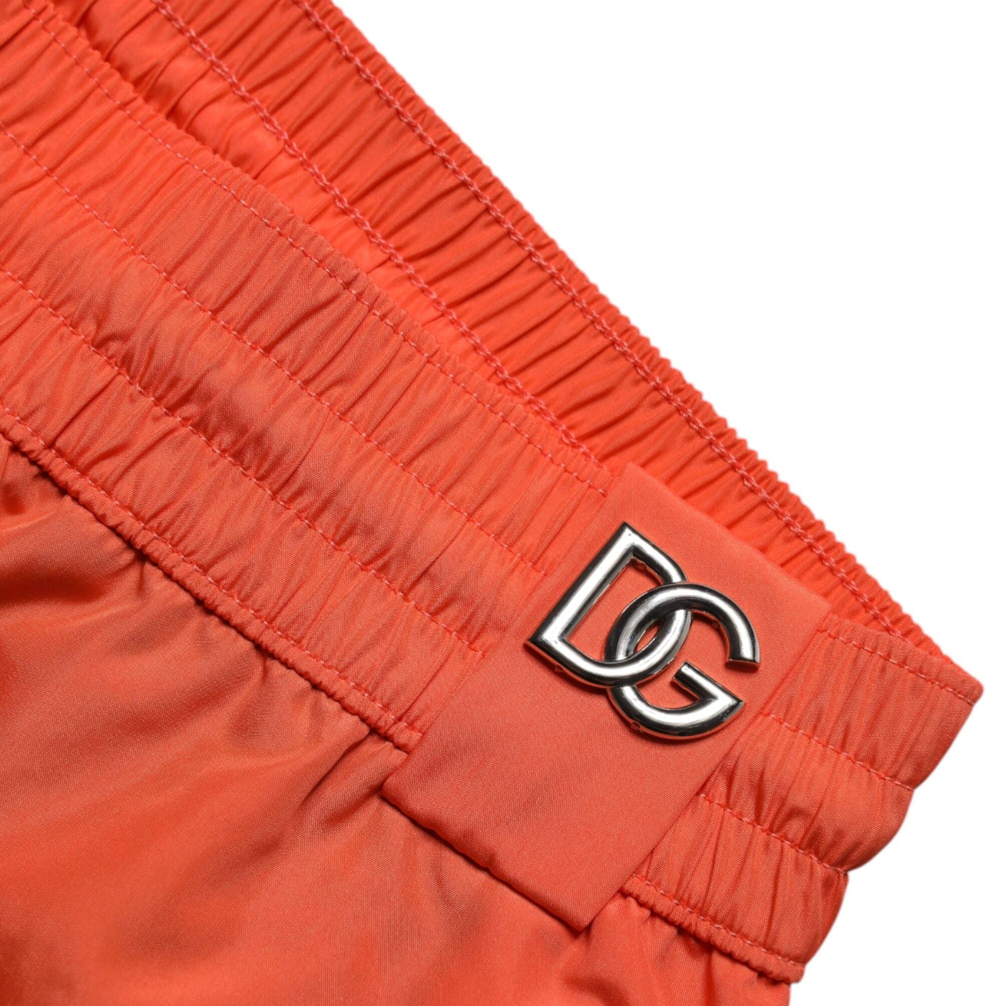 Dolce & Gabbana Orange Polyester Beachwear Shorts 2Pc Swimwear