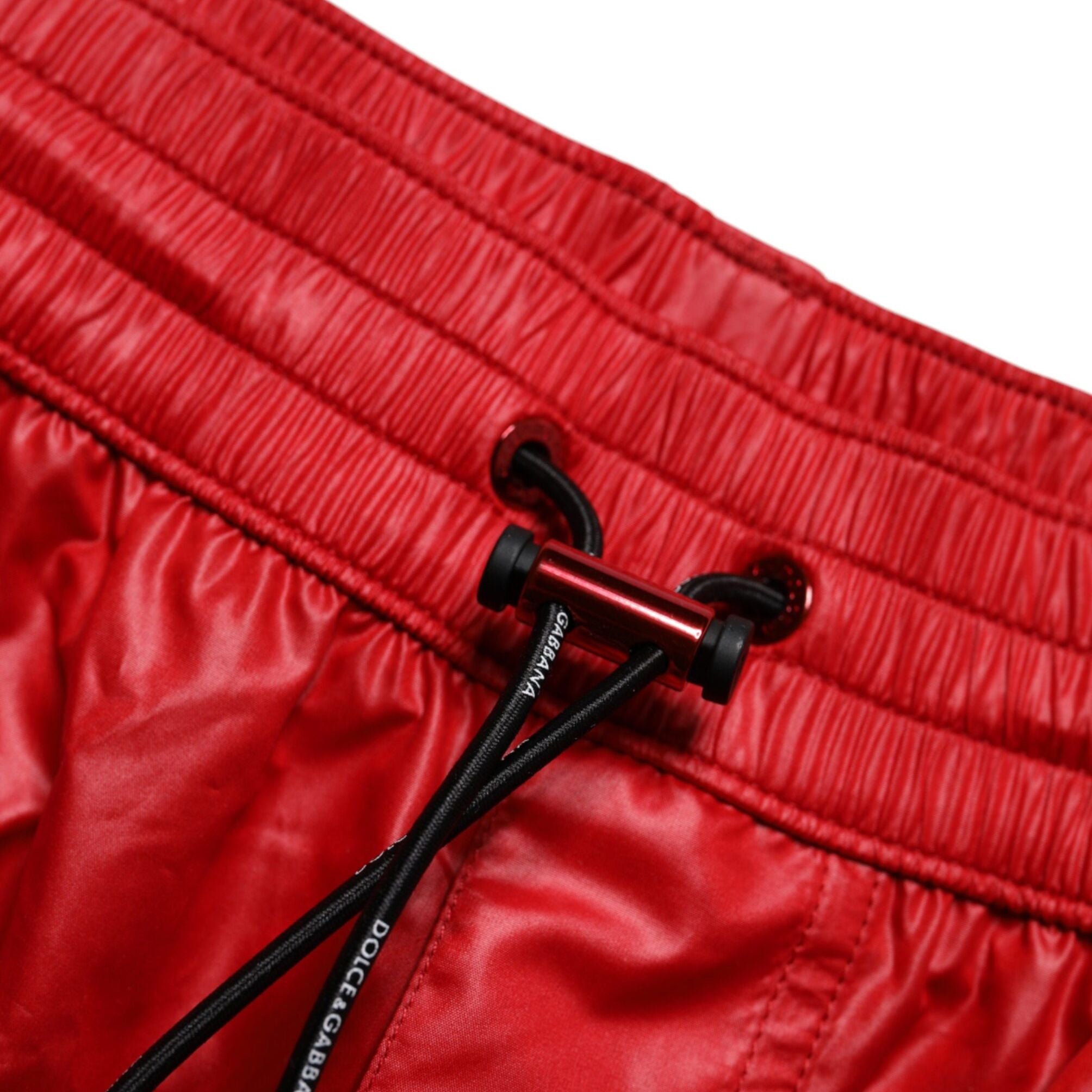 Dolce & Gabbana Red Polyester Beachwear Shorts 2Pc Swimwear