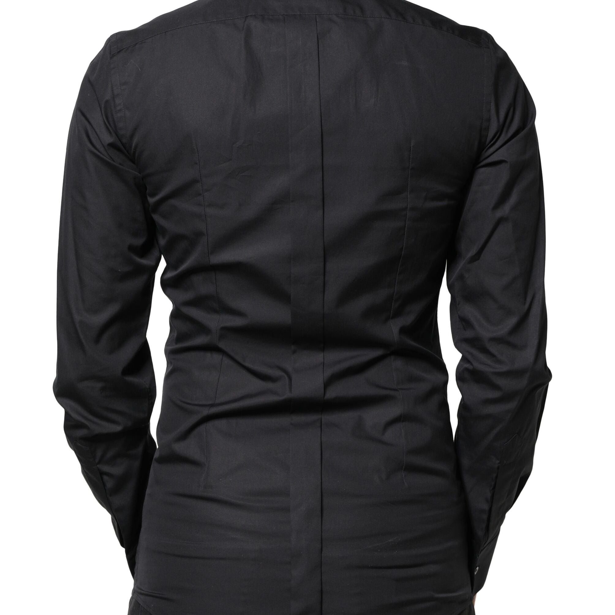 Dolce & Gabbana Black Love Embroidery GOLD Formal Dress Shirt
