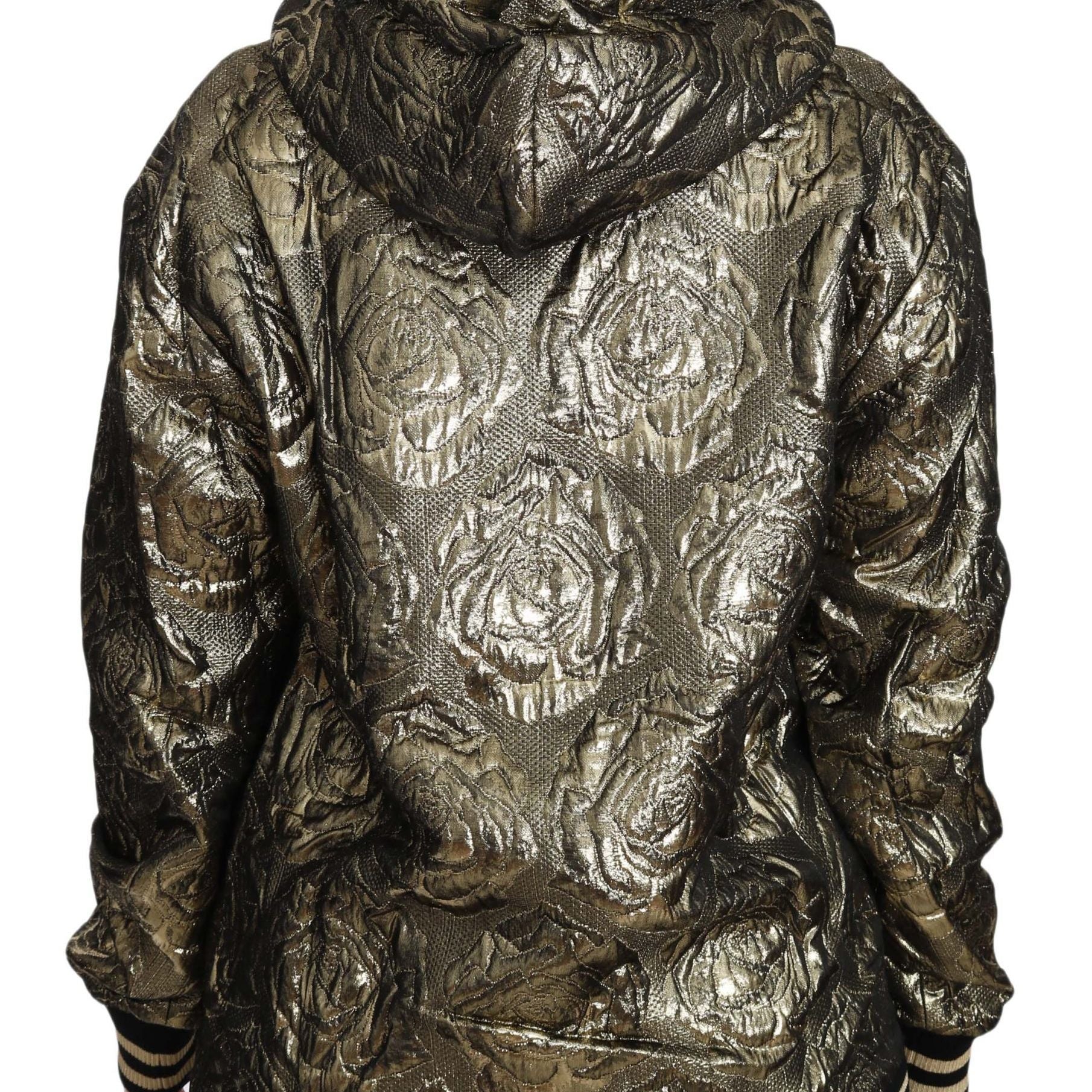 Dolce & Gabbana Im The Queen Jaquard Gold Sweatshirt  Hoodie