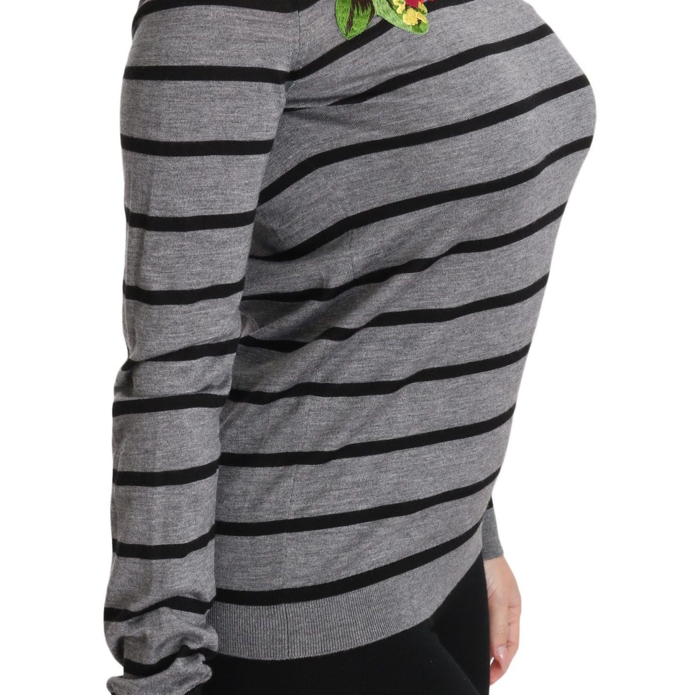 Dolce & Gabbana Gray Cashmere Silk Turtleneck Sweater