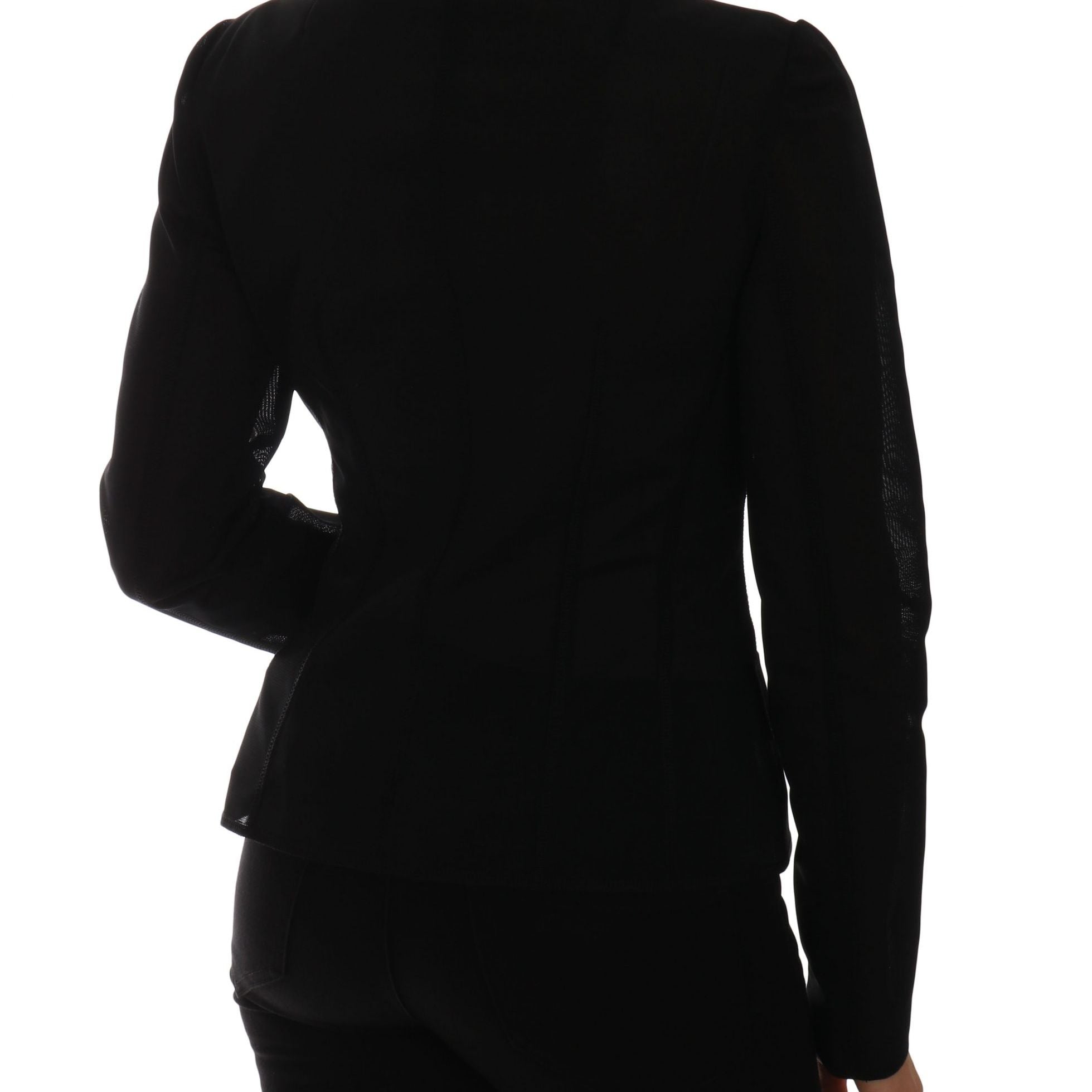 Dolce & Gabbana Black Nylon Net Blazer Jacket