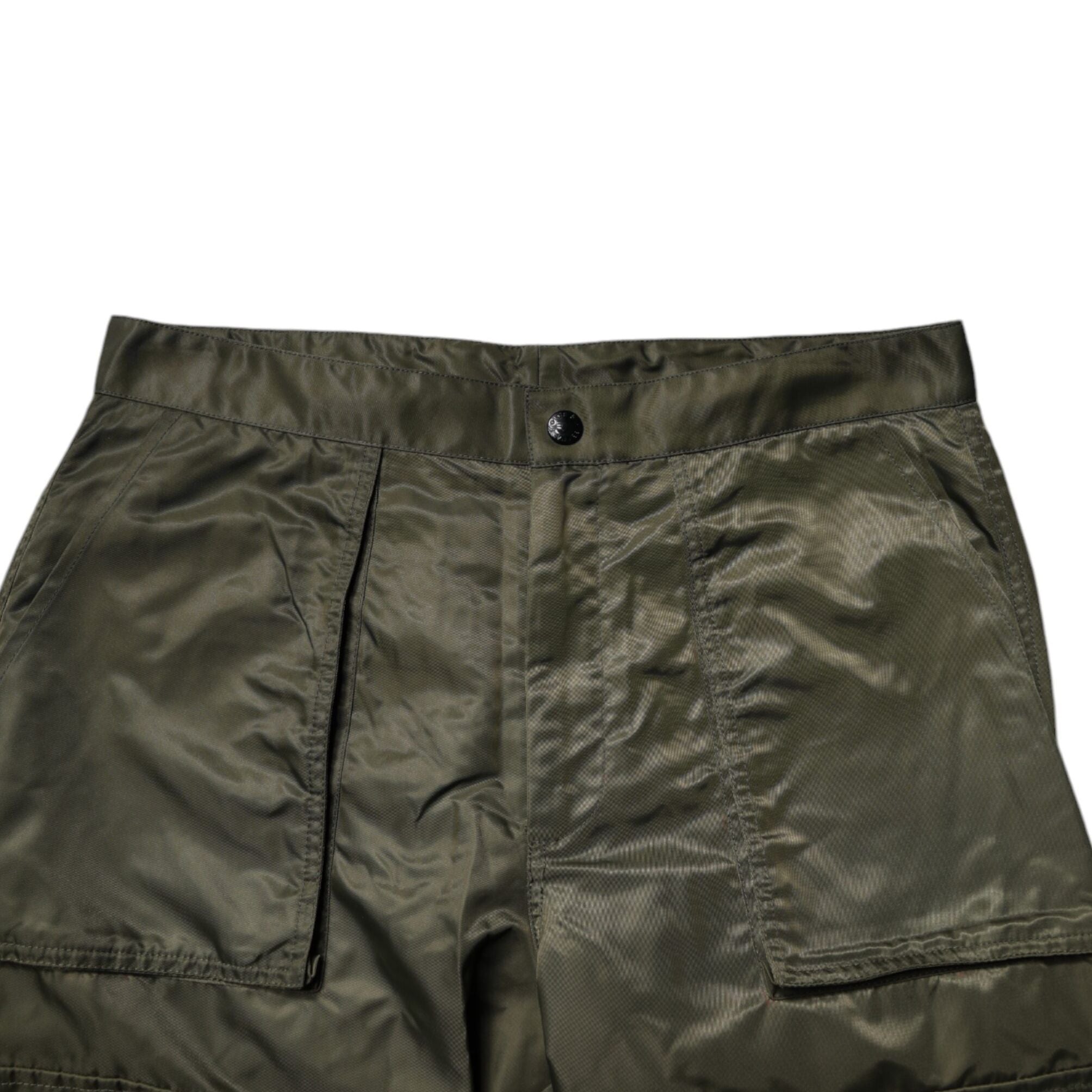 Dolce & Gabbana Dark Green Nylon Cargo Pants