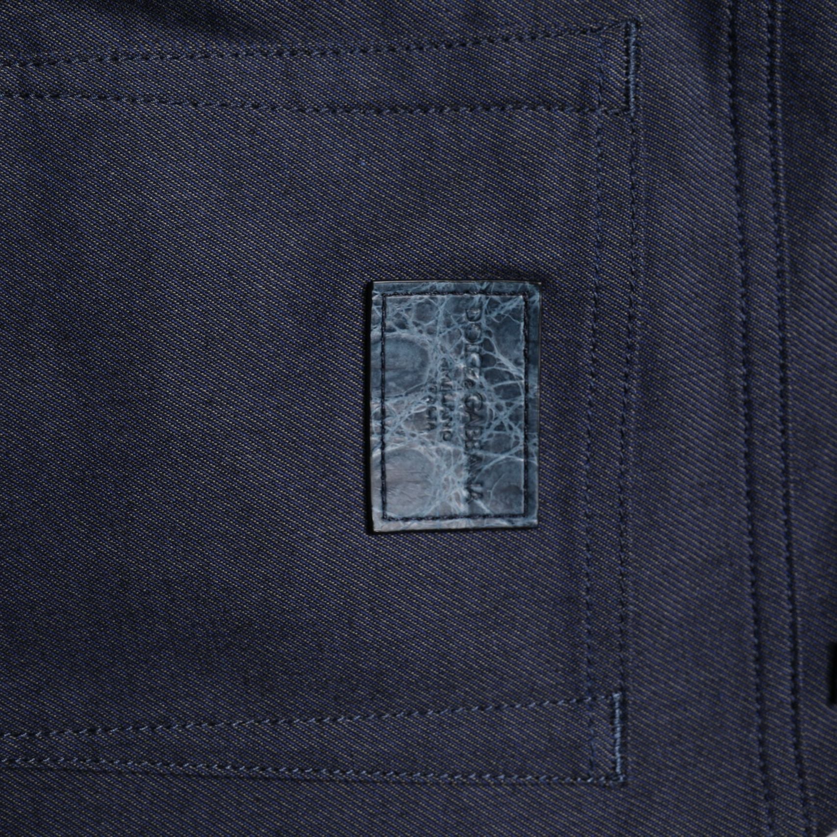 Dolce & Gabbana Dark Blue Cotton Stretch Skinny Denim Jeans