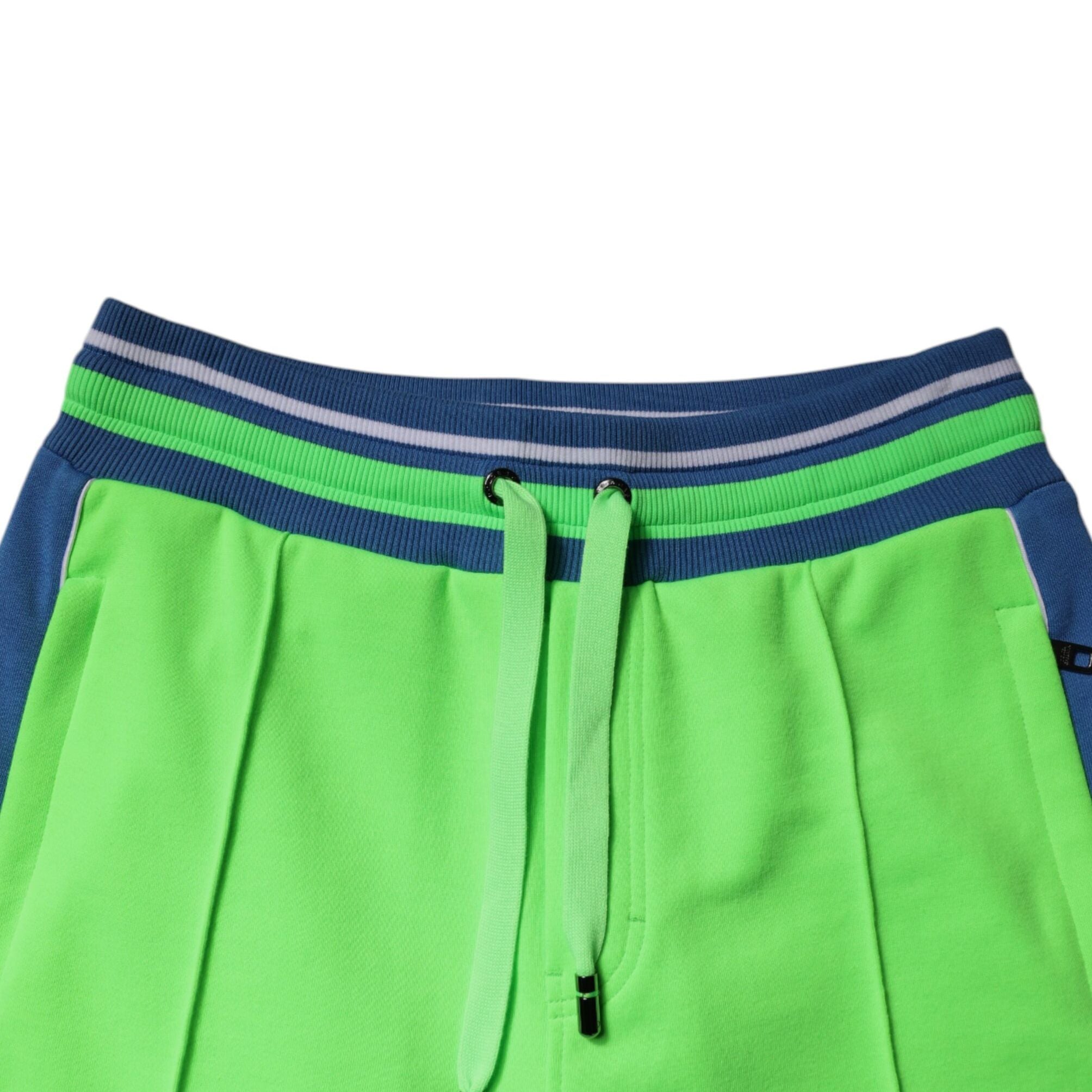 Dolce & Gabbana Green Blue Jogger Sweatpants Pants