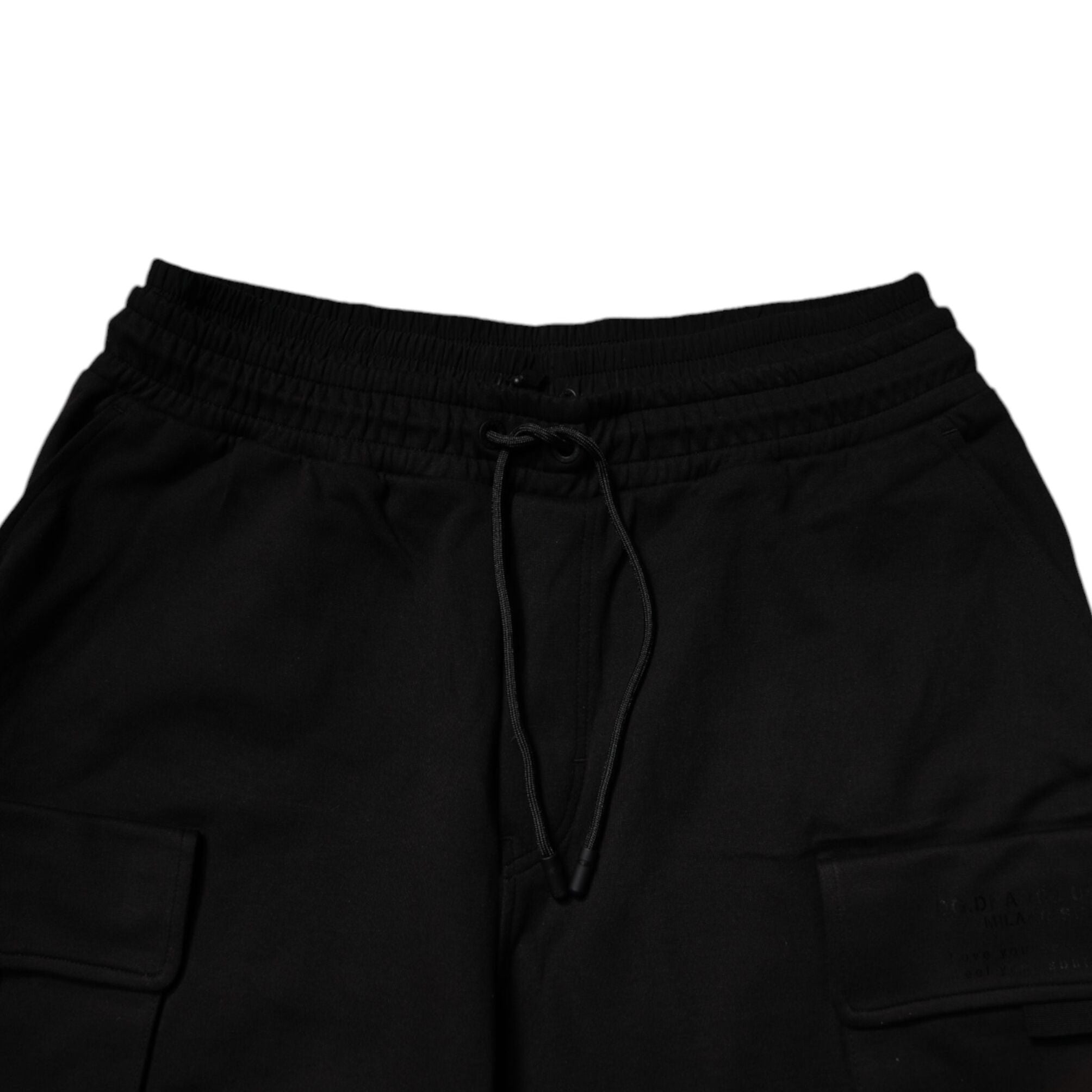 Dolce & Gabbana Black Cotton Men Cargo Jogger Sweatpants Pants